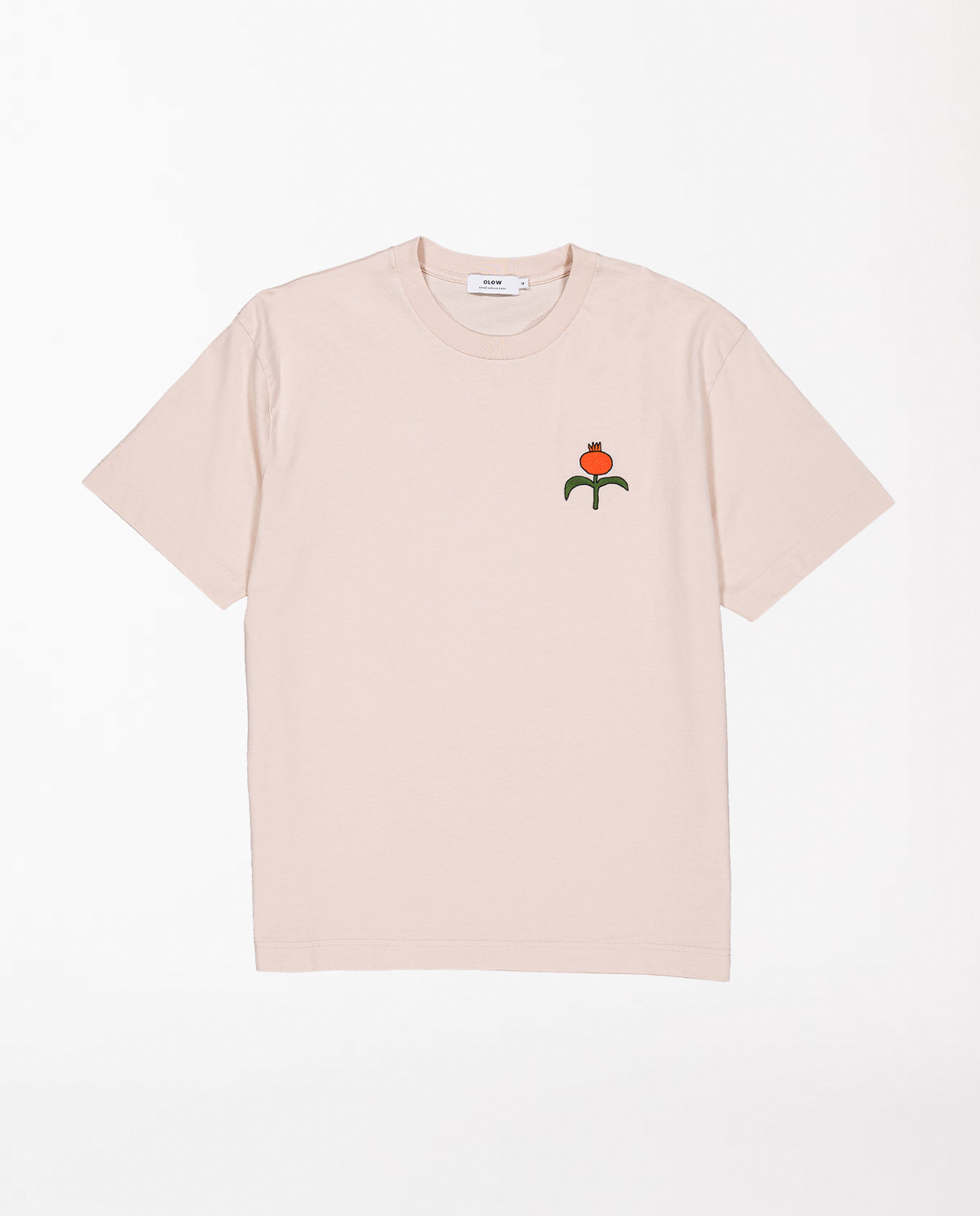 marché commun tshirt imprimé en coton bio creme olow