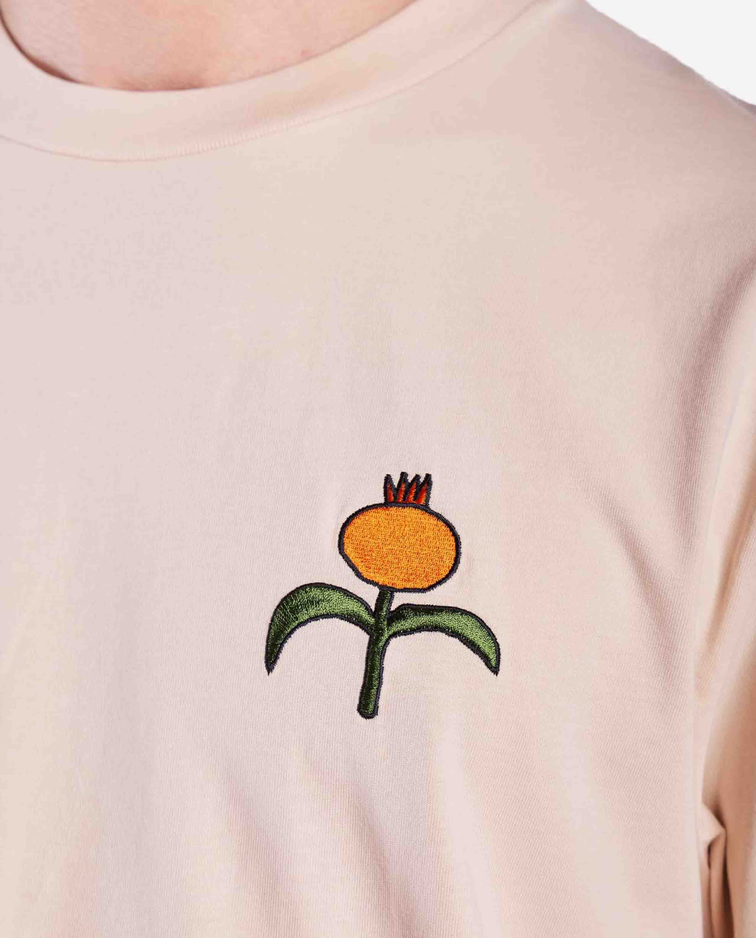 marché commun tshirt imprimé en coton bio creme olow