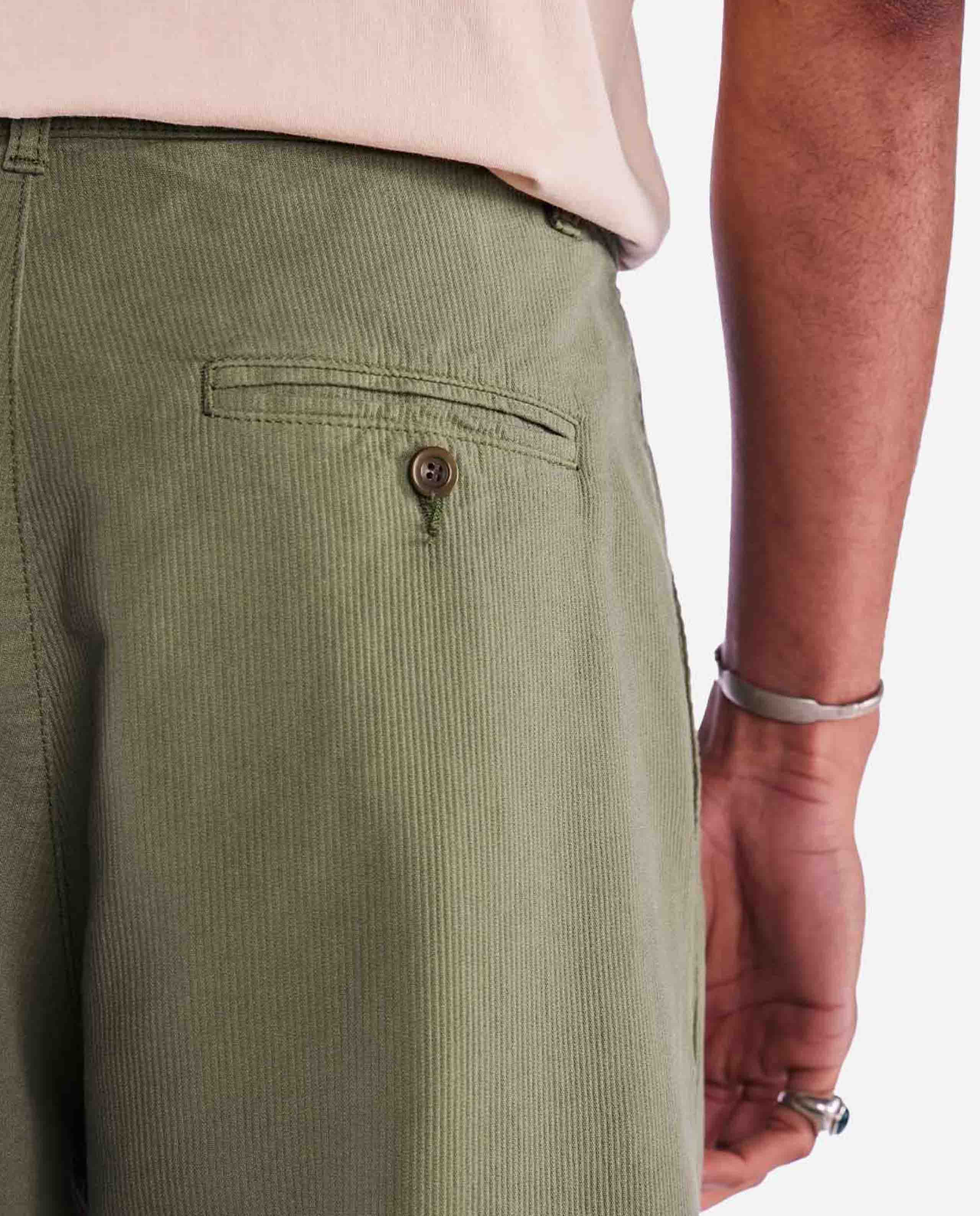 marché commun pantalon a pinces en coton bio kaki olow