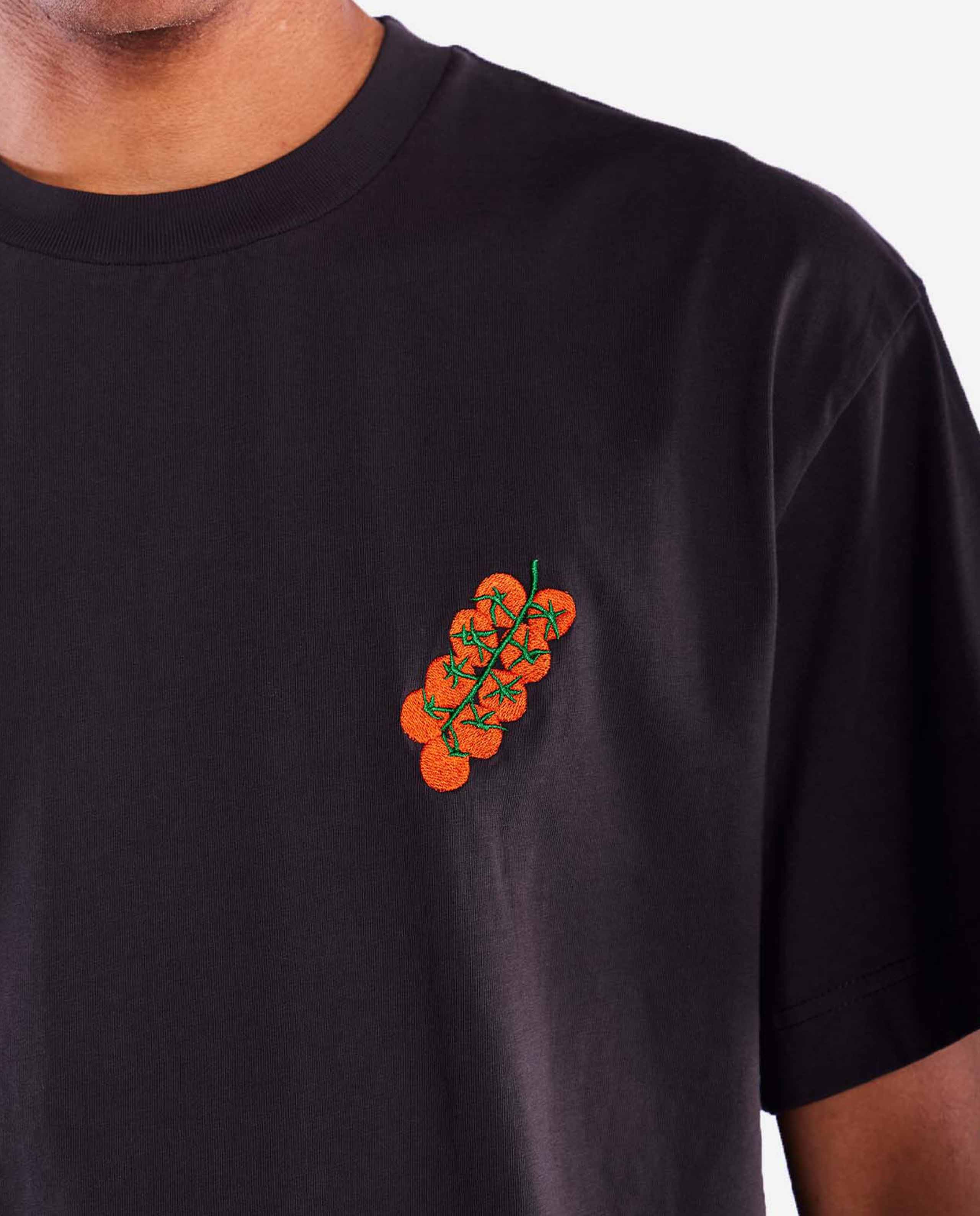 marché commun tshirt imprimé en coton bio noir olow