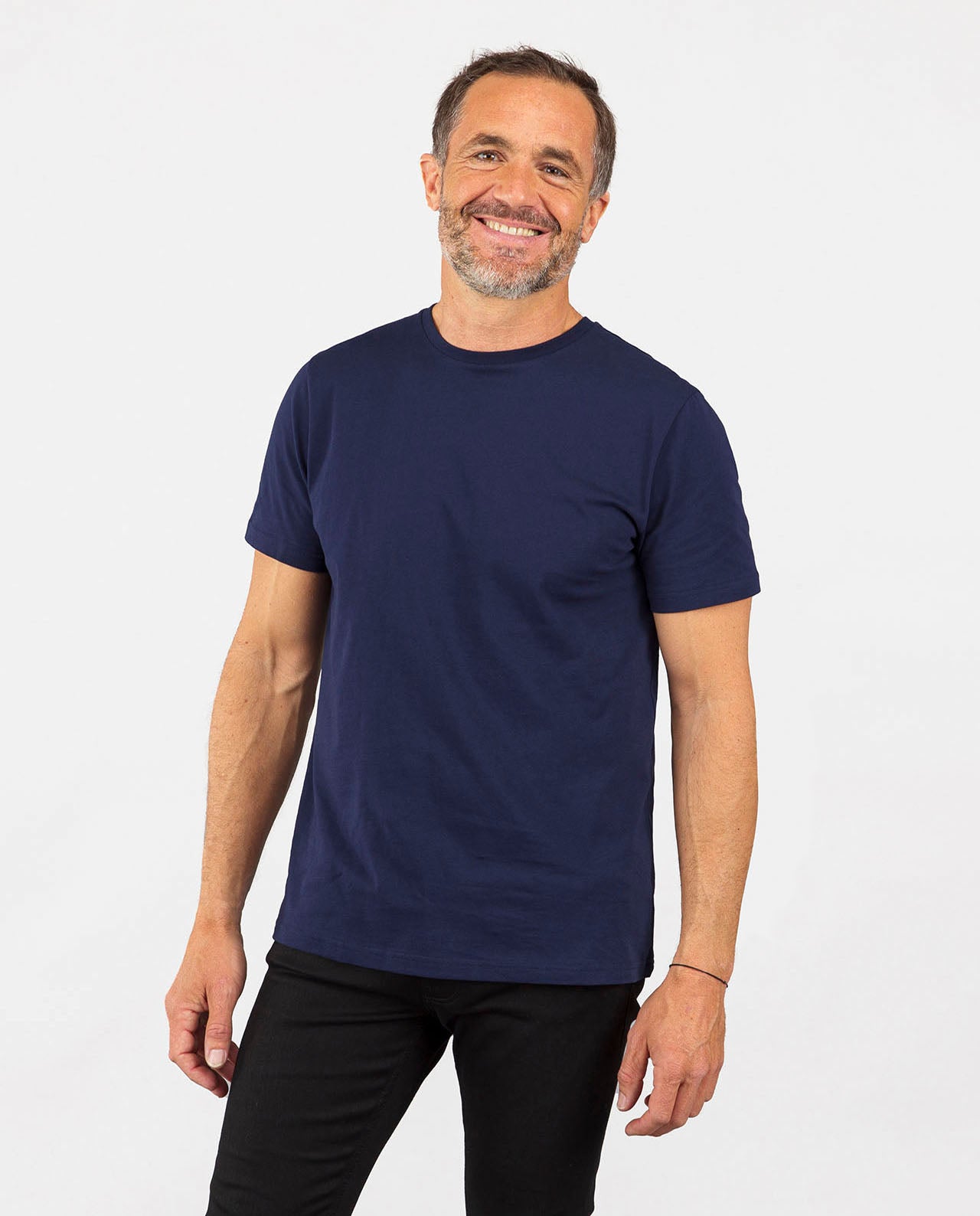 T-shirt basique uni Bleu foncé | BZB T-shirt basique uni Bleu foncé | BZB