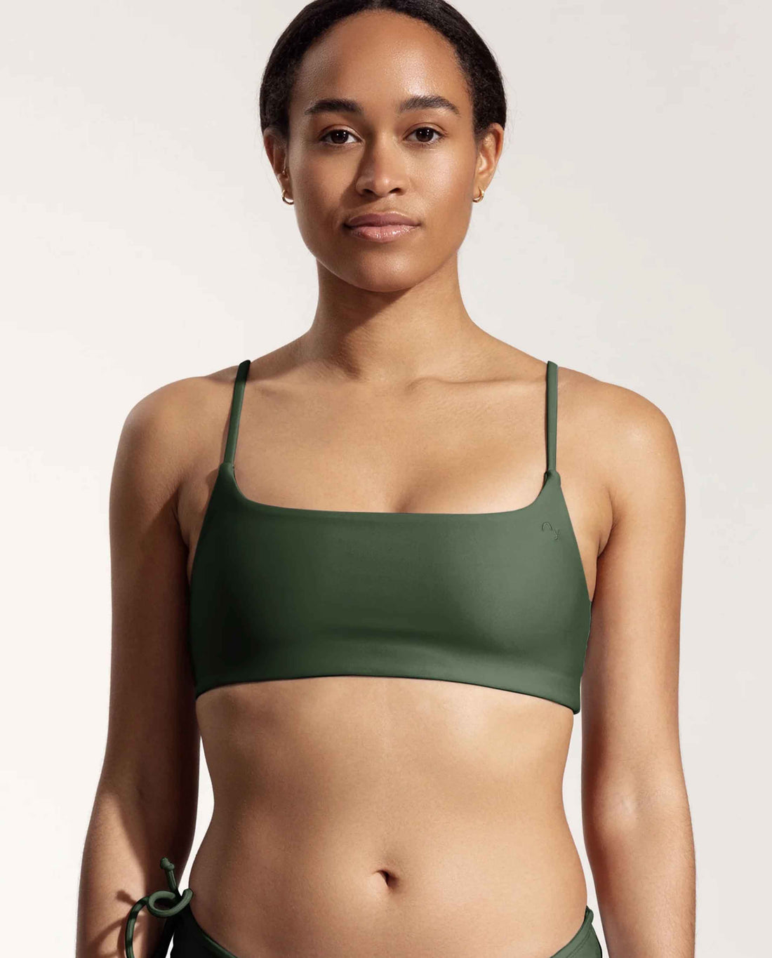 marche commun haut de maillot bandeau bretelles vert fonce oy surf