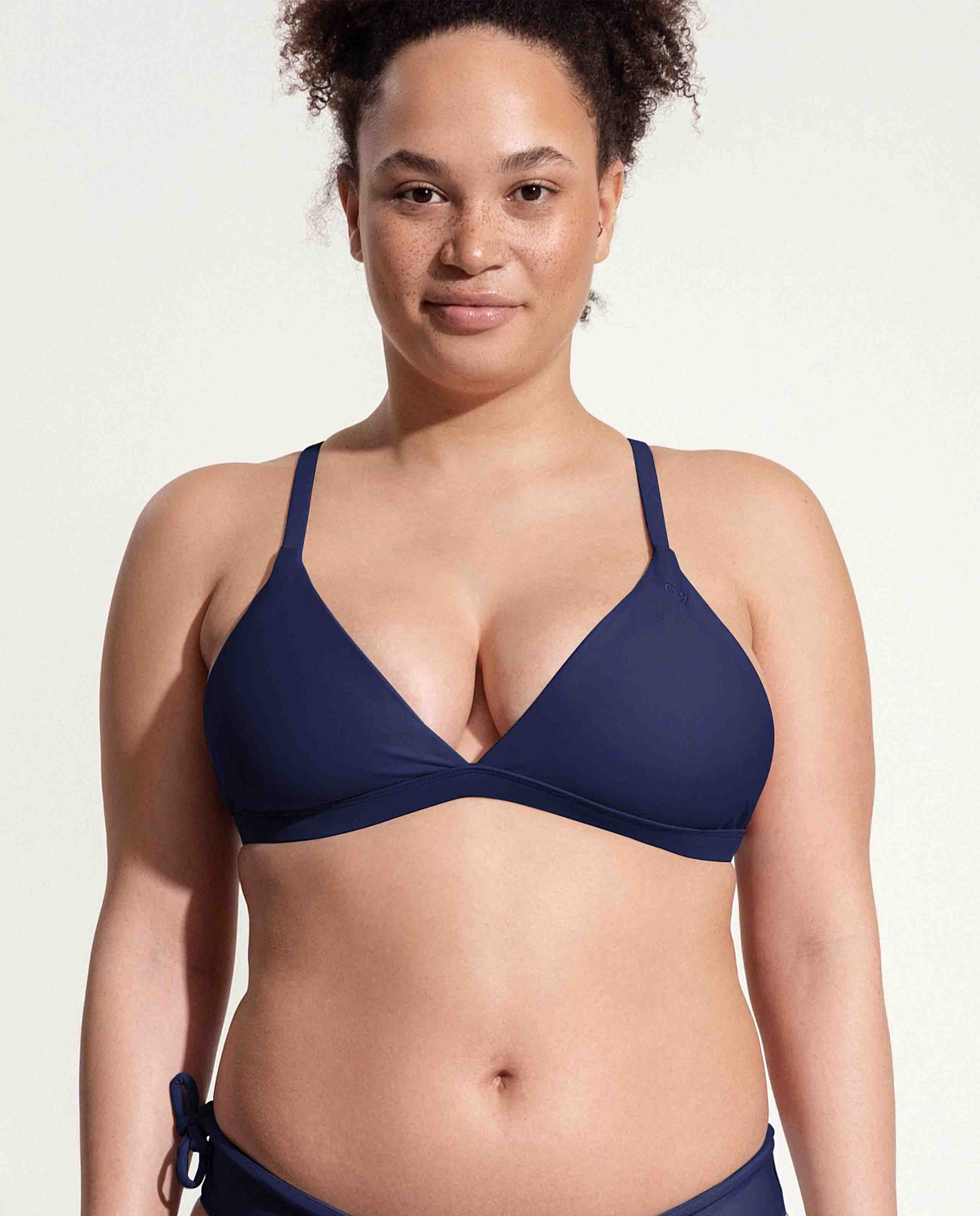 marché commun oy surf maillot de bain femme recyclé triangle bleu marine