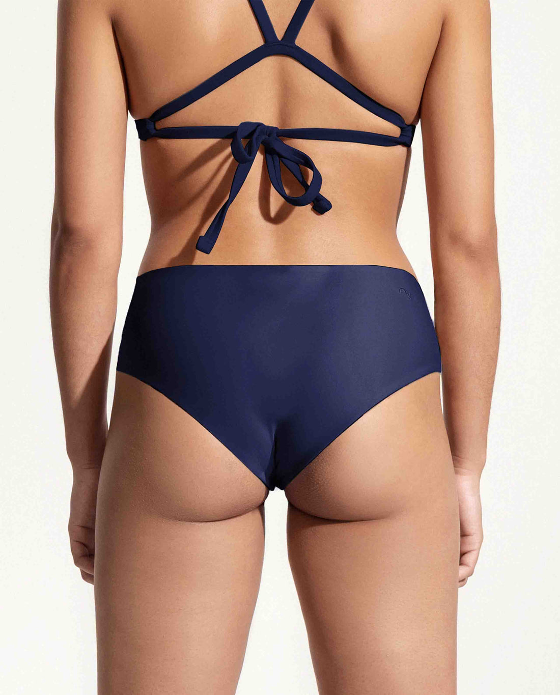 marché commun oy surf culotte maillot de bain taille haute recyclée bleu marine