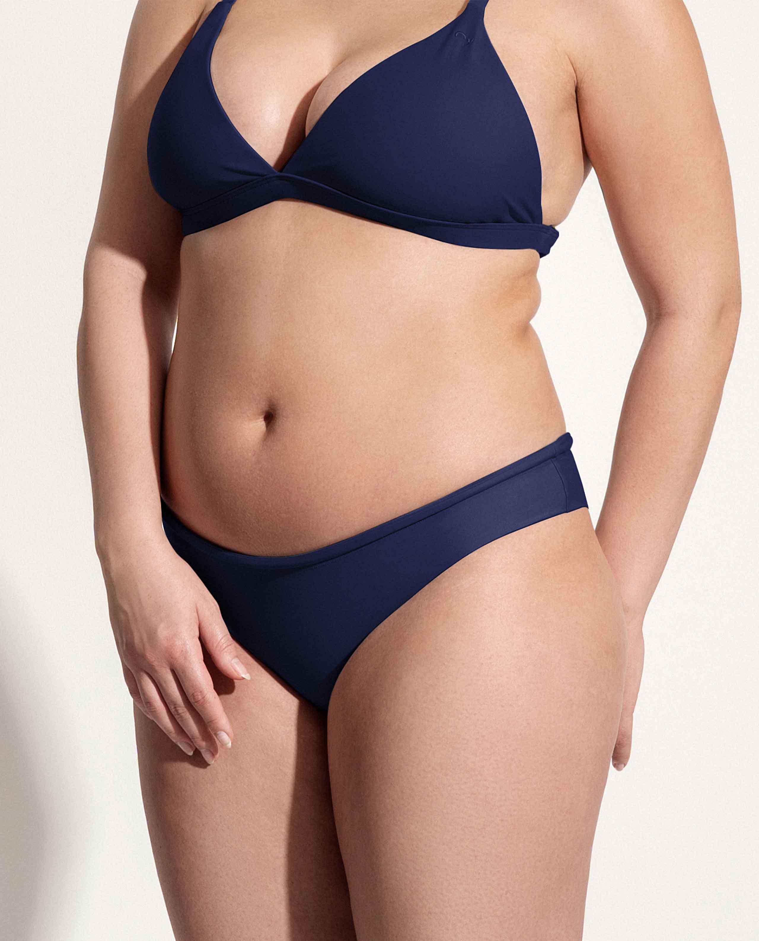 marché commun oy surf culotte maillot de bain tanga recyclé bleu marine