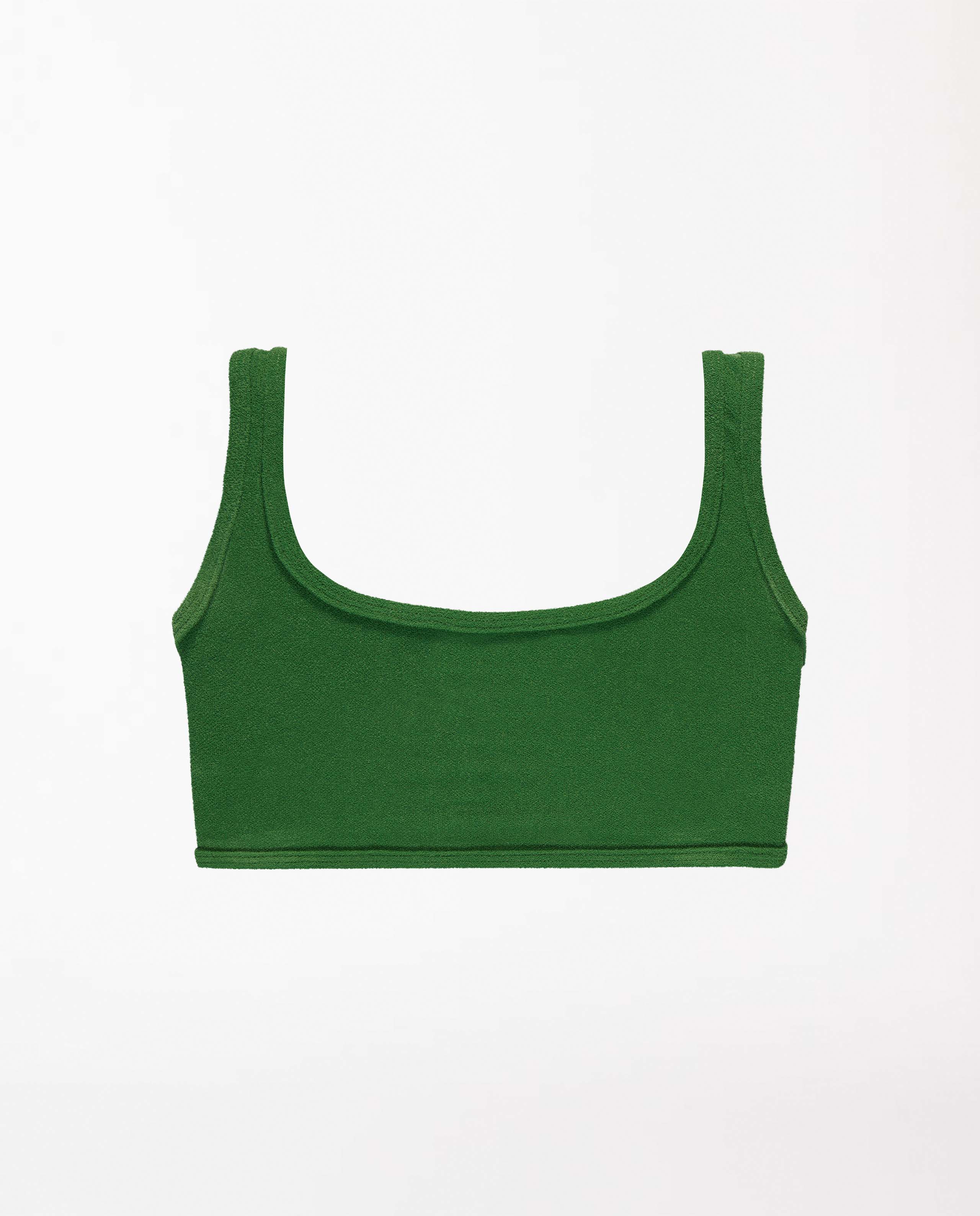 marché commun oy surf haut de maillot de bain femme recyclé en éponge vert