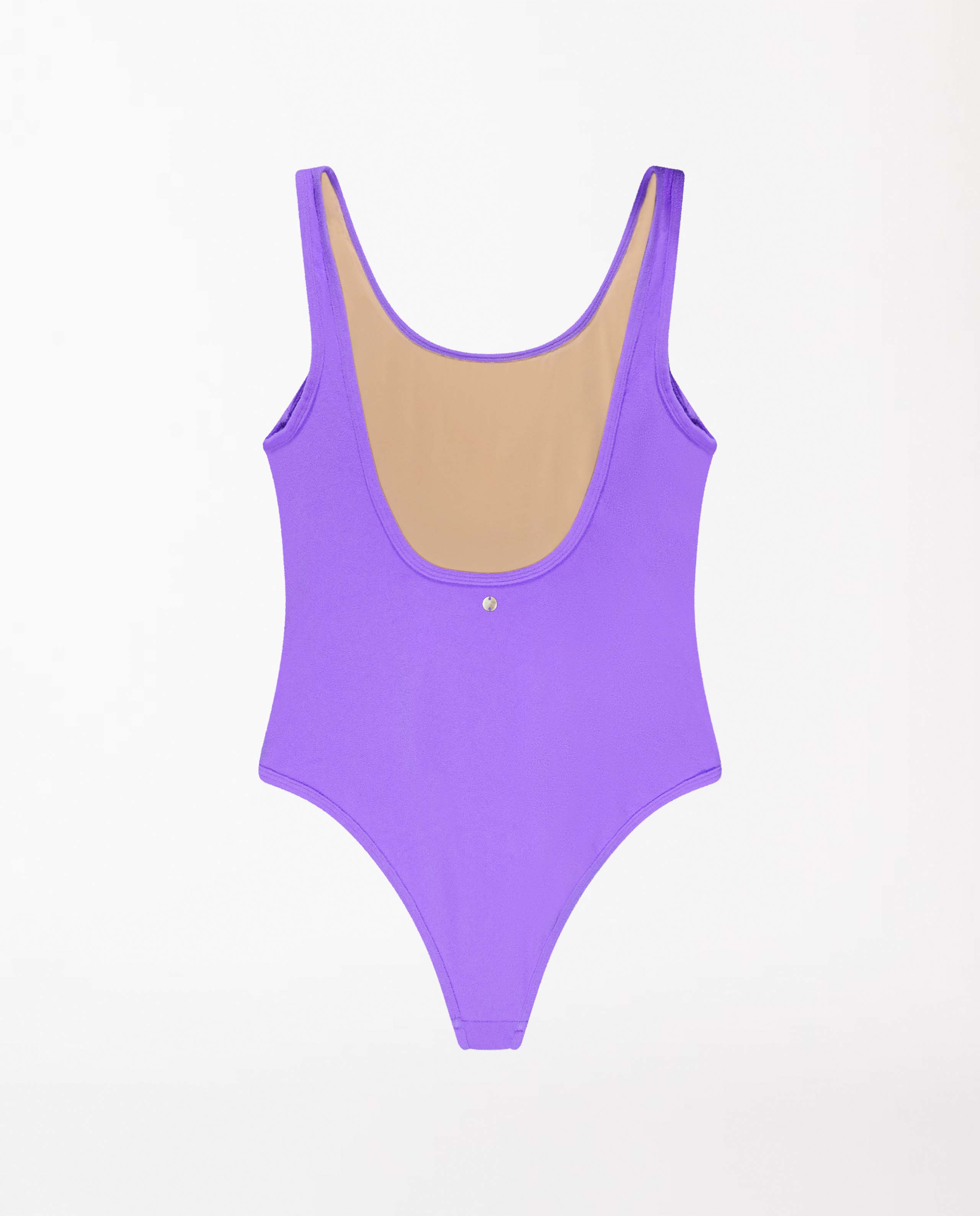 marché commun oy surf maillot de bain femme une pièce dos nu recyclé en éponge lila