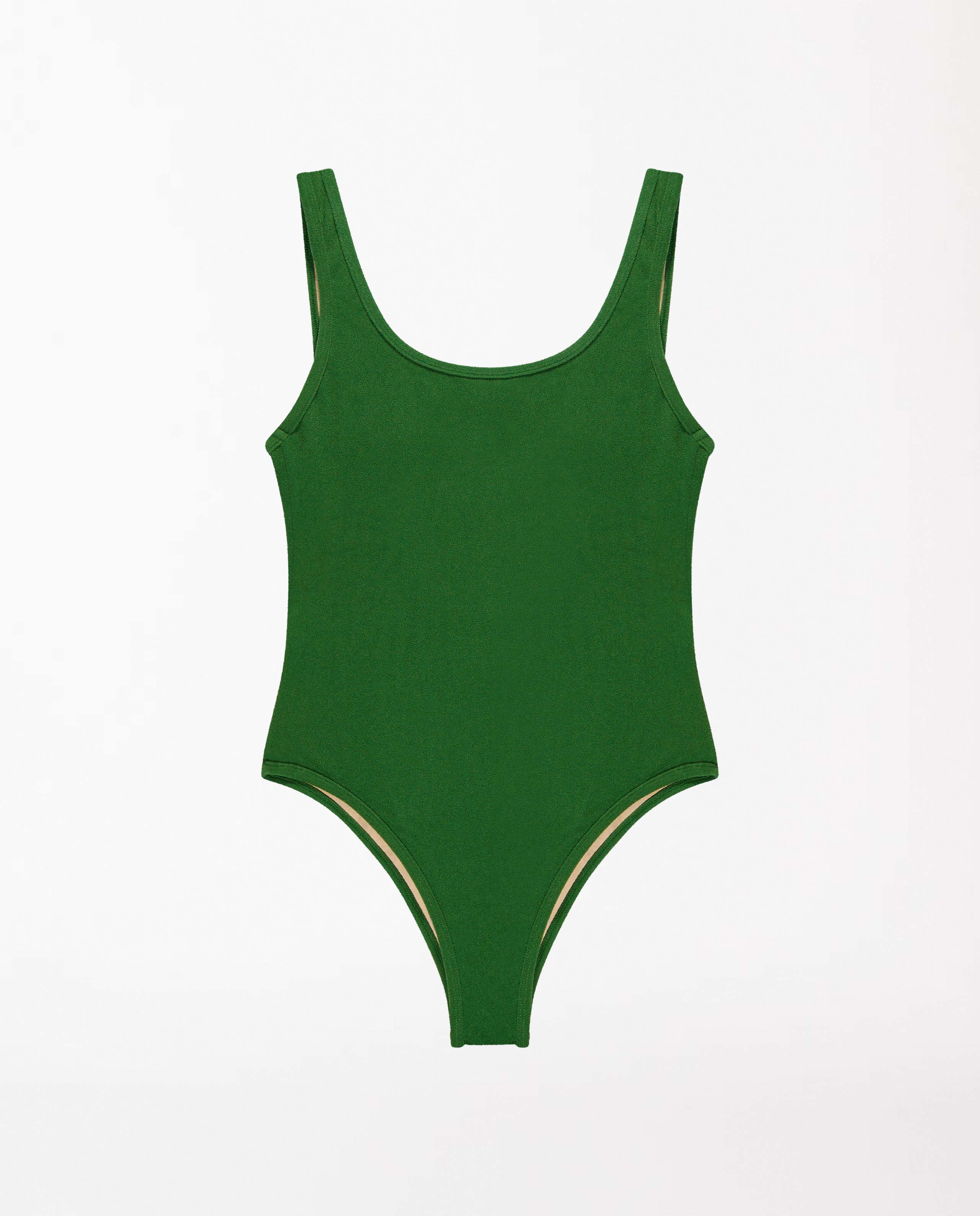 marché commun oy surf maillot de bain femme une pièce dos nu recyclé en éponge vert