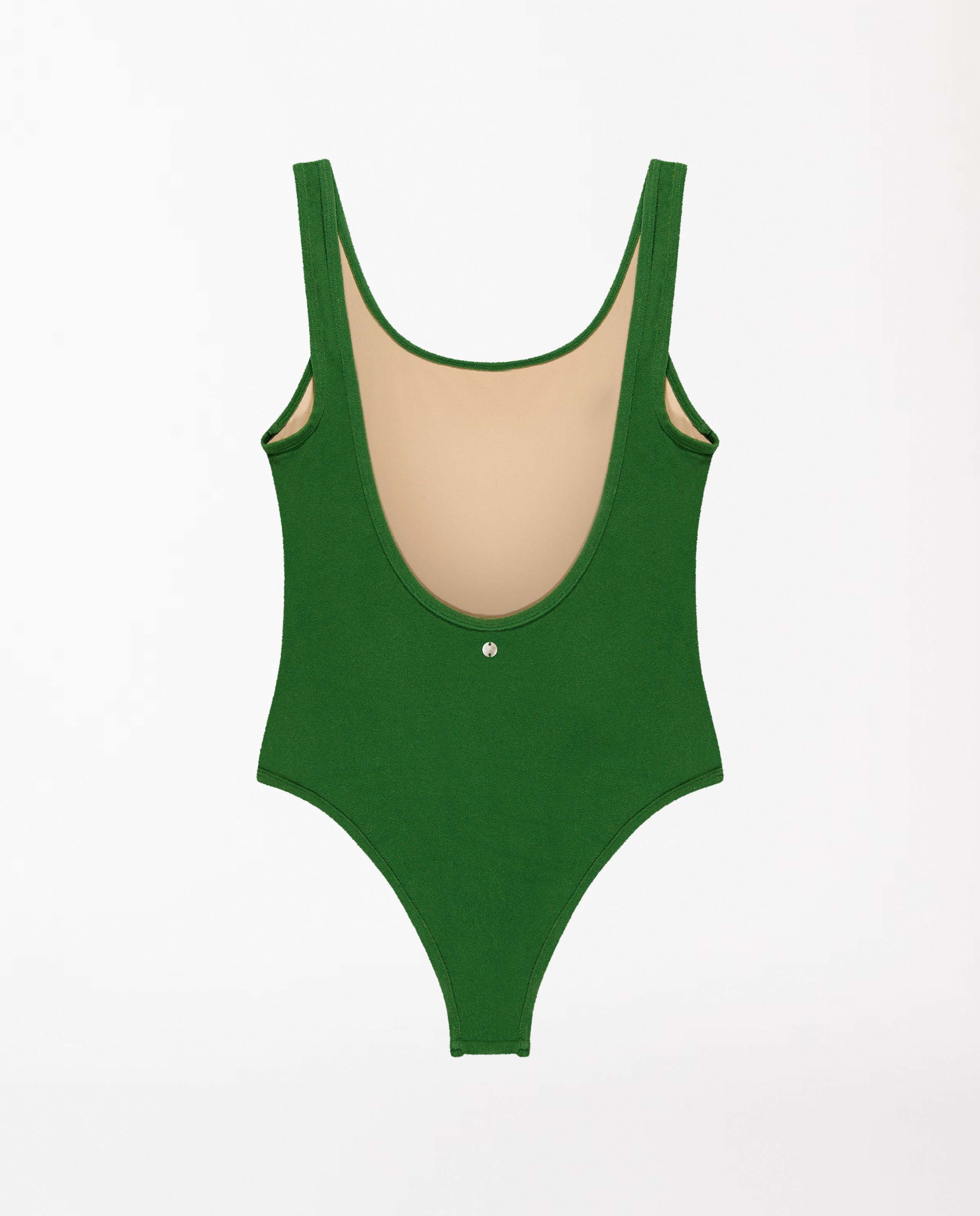 marché commun oy surf maillot de bain femme une pièce dos nu recyclé en éponge vert