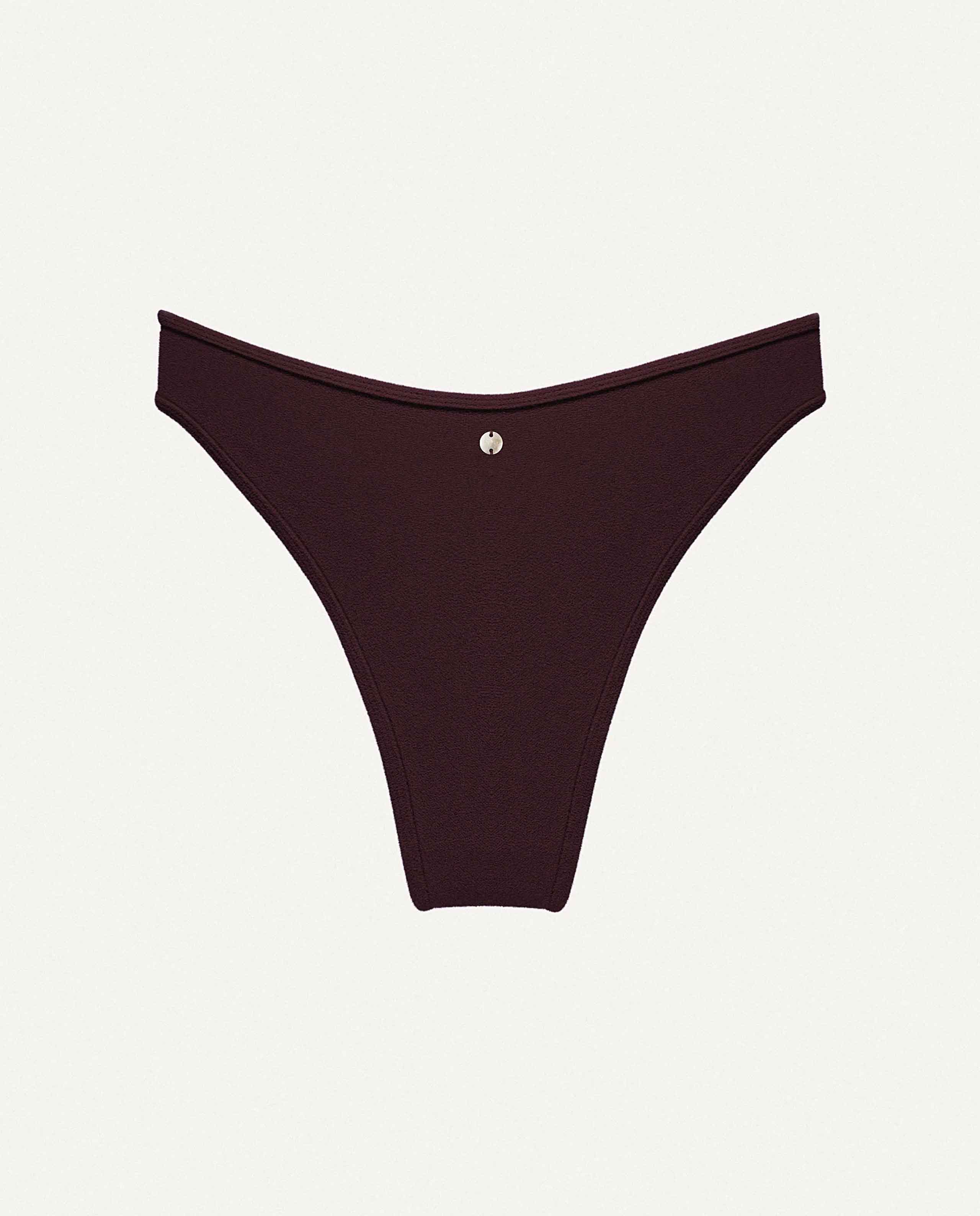 Marché Commun Bas de Maillot Eponge Marron Foncé Taille Mi Haute Recyclé Oy Surf