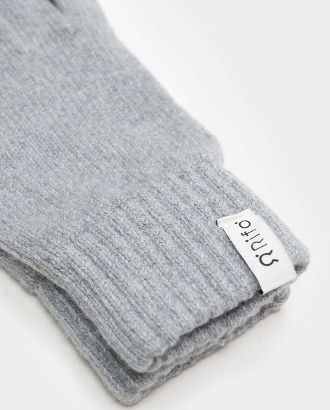 marché commun gants en cachemire gris glacé femme rifo