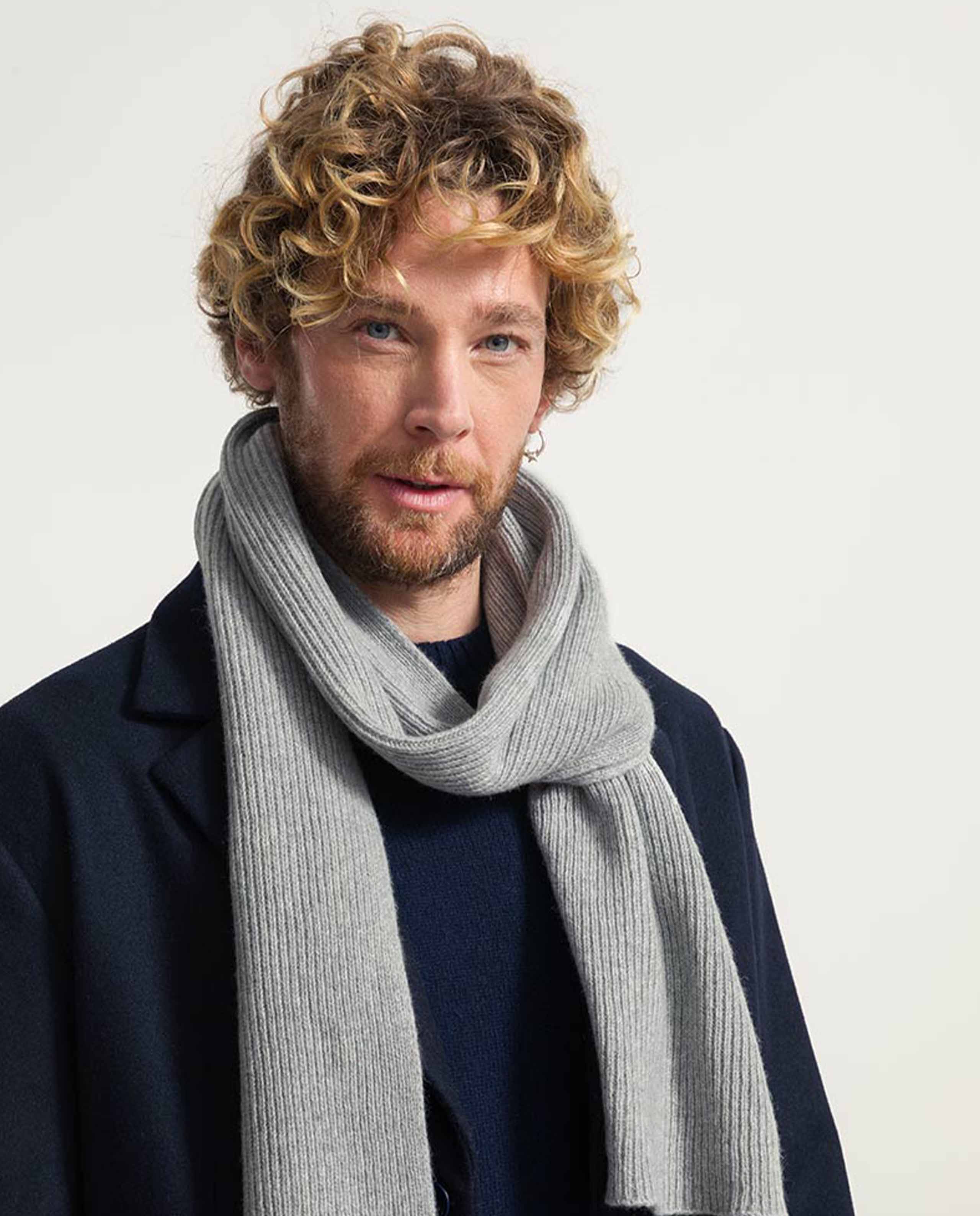 Écharpe en cachemire et laine recyclés