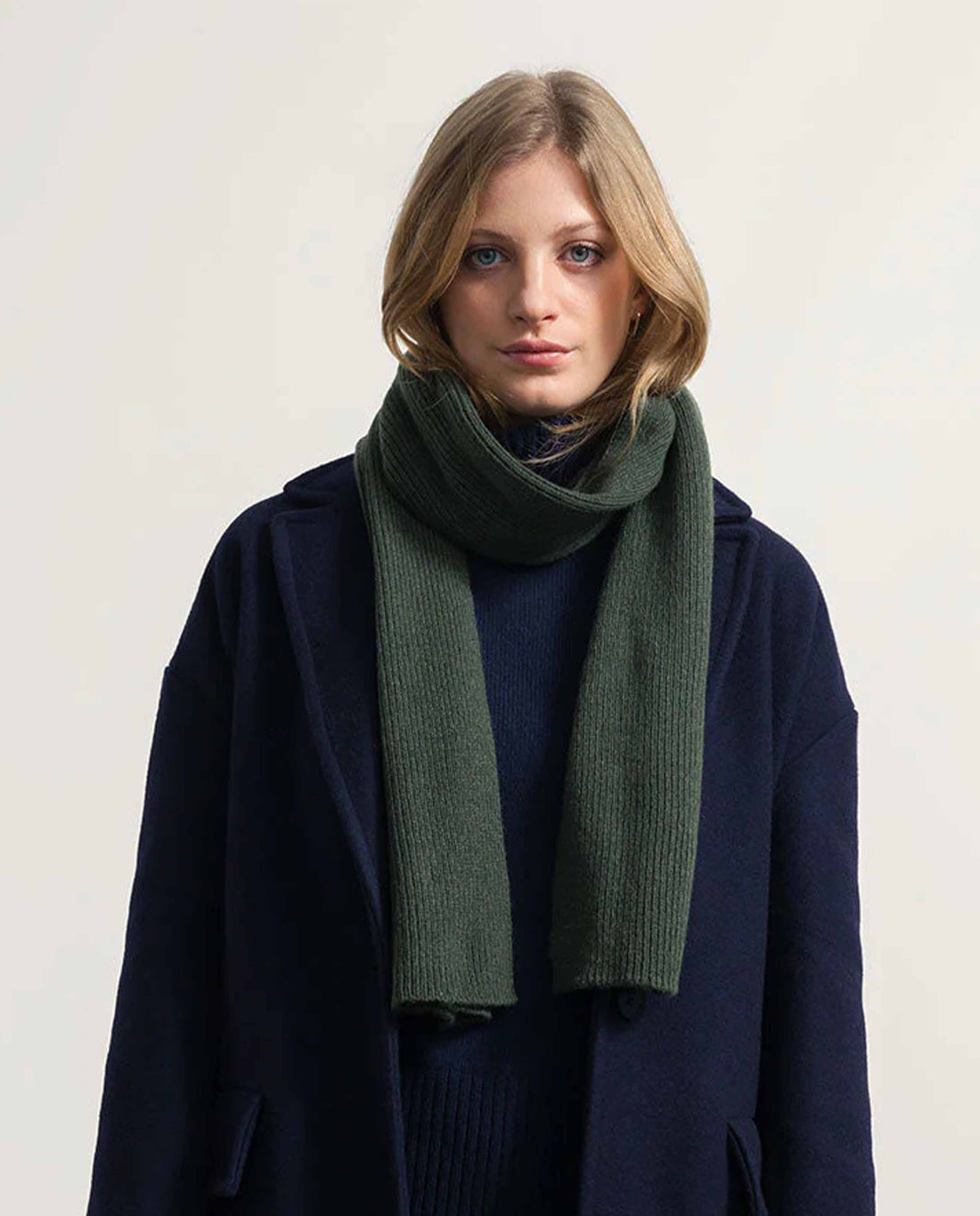 Écharpe en cachemire et laine recyclés