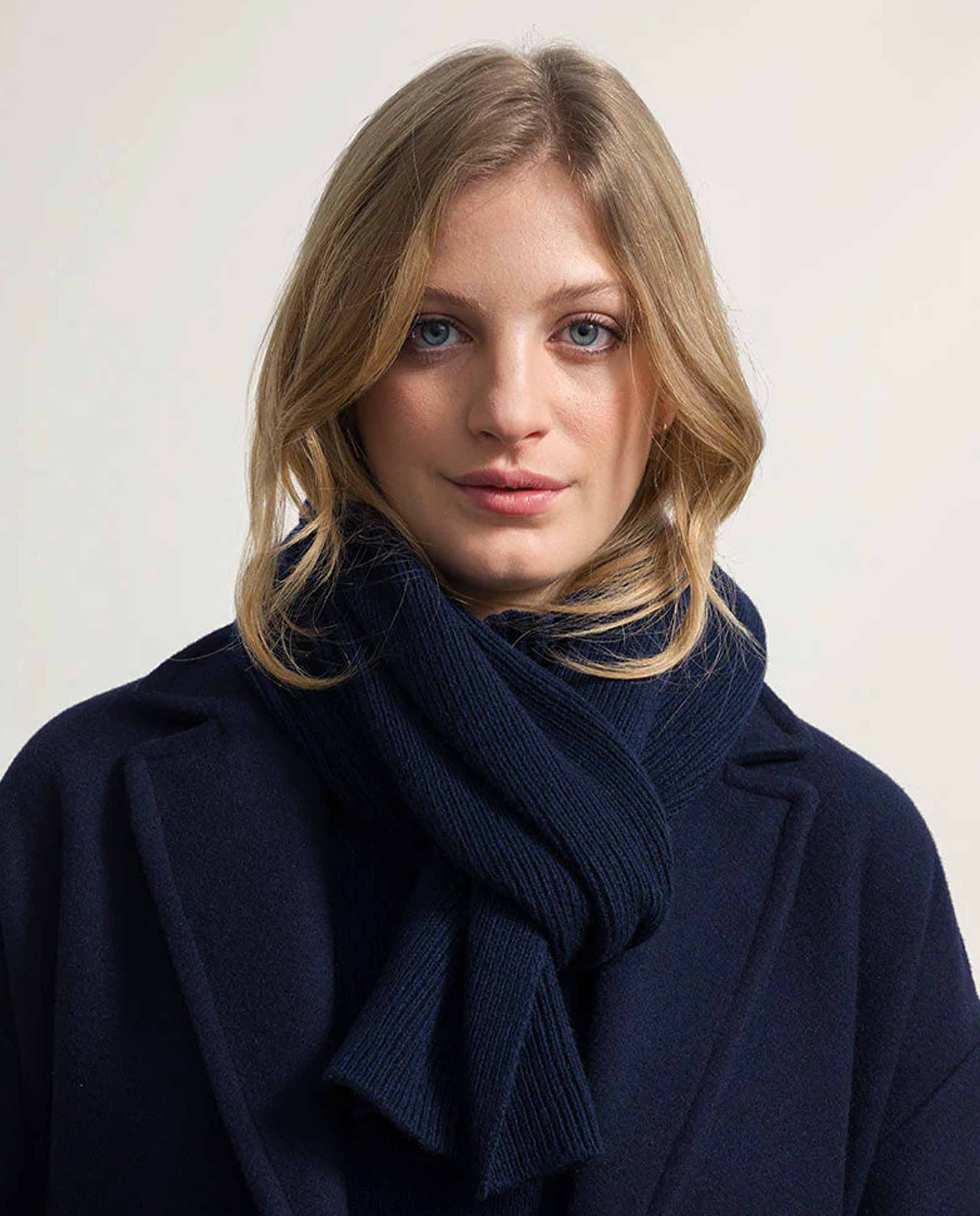 Écharpe en cachemire et laine recyclés