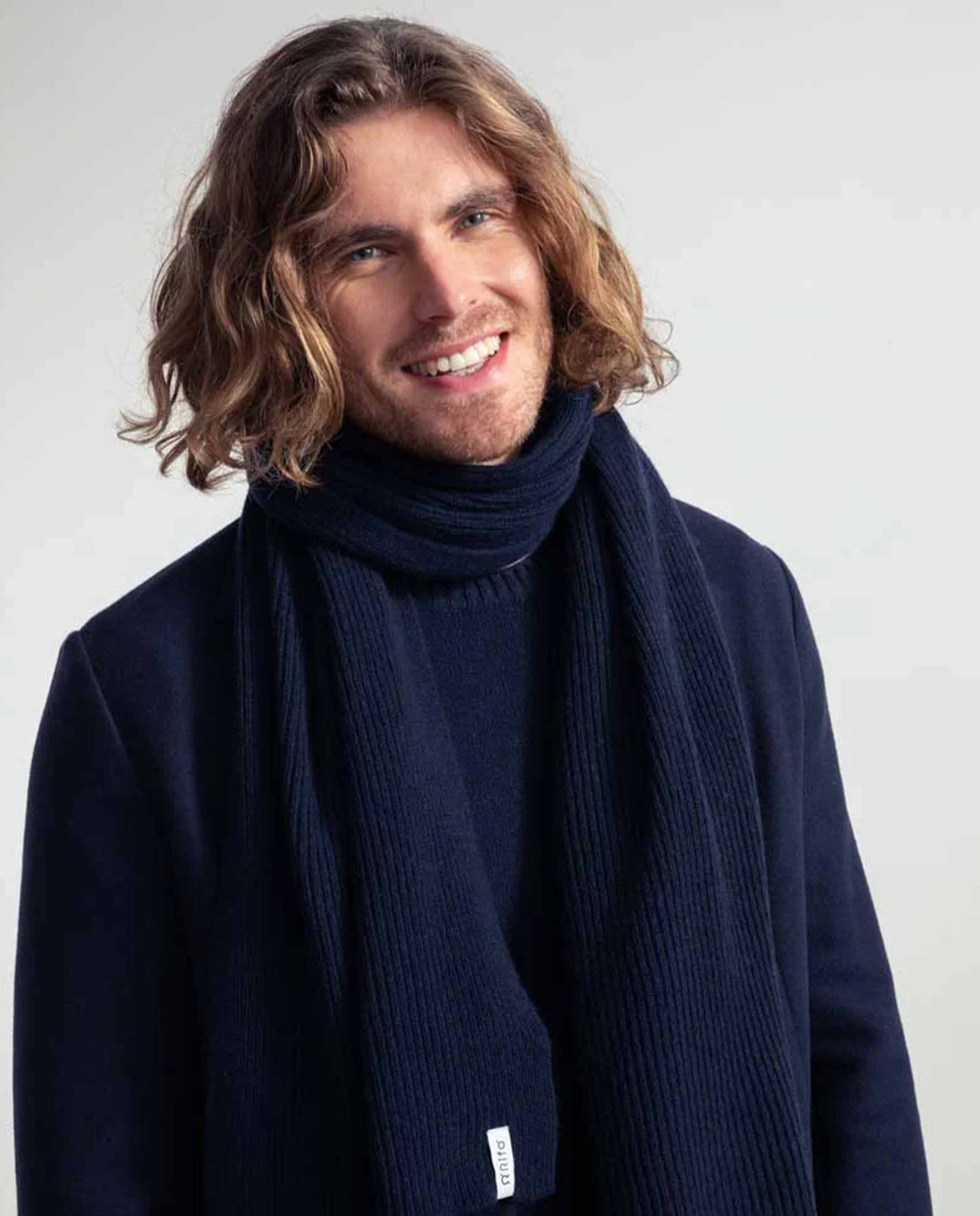 Écharpe en cachemire et laine recyclés