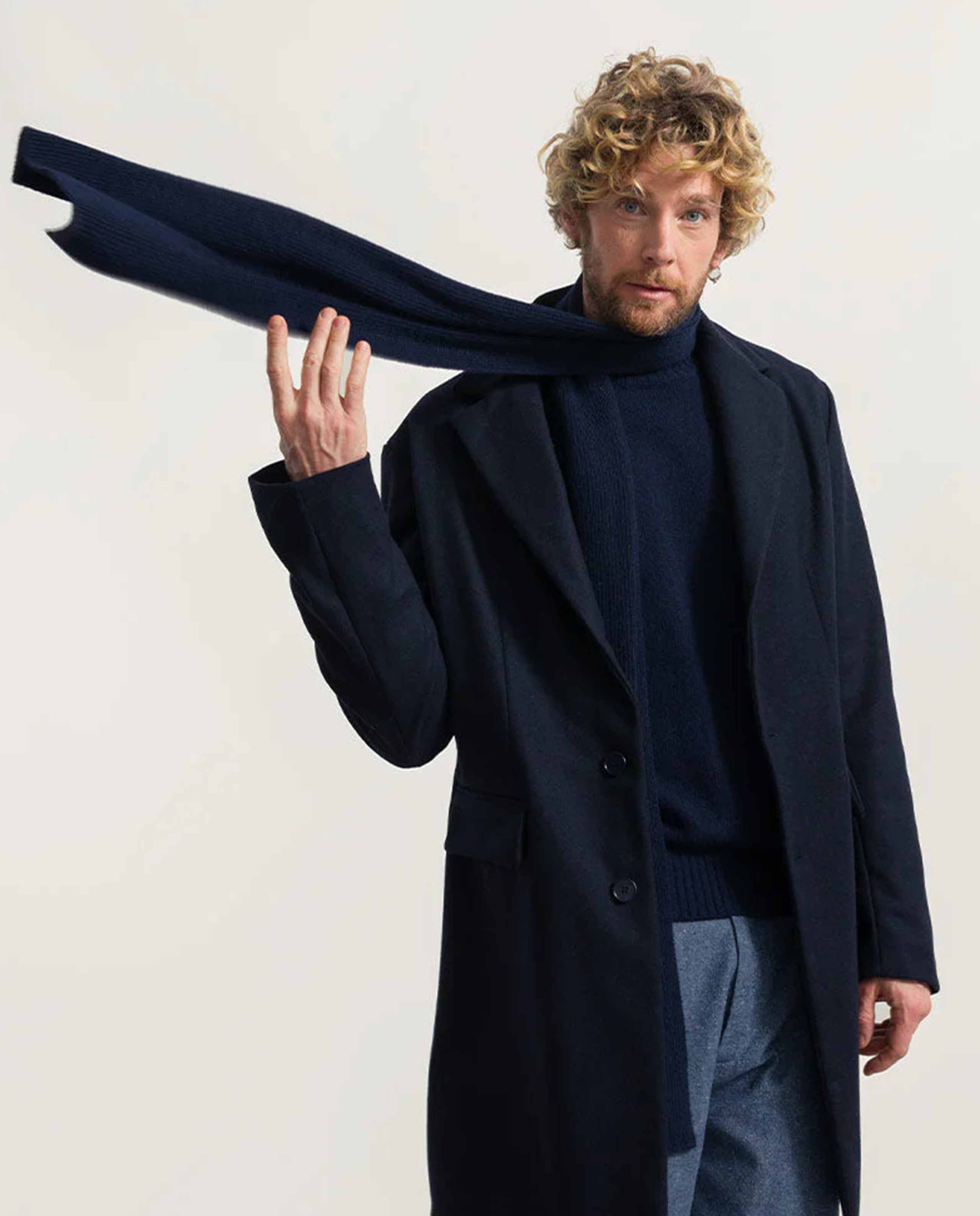 Écharpe en cachemire et laine recyclés