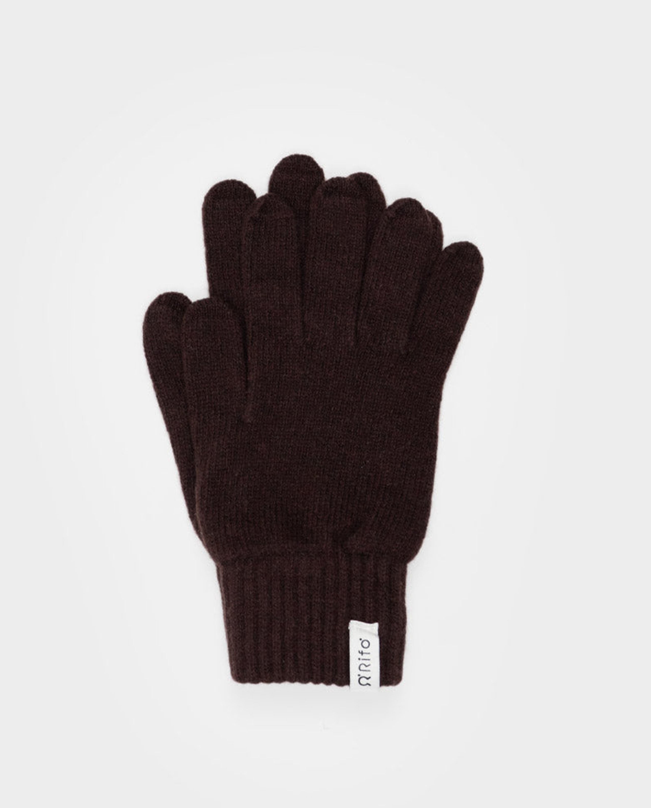 marché commun gants en cachemire homme marron café rifo