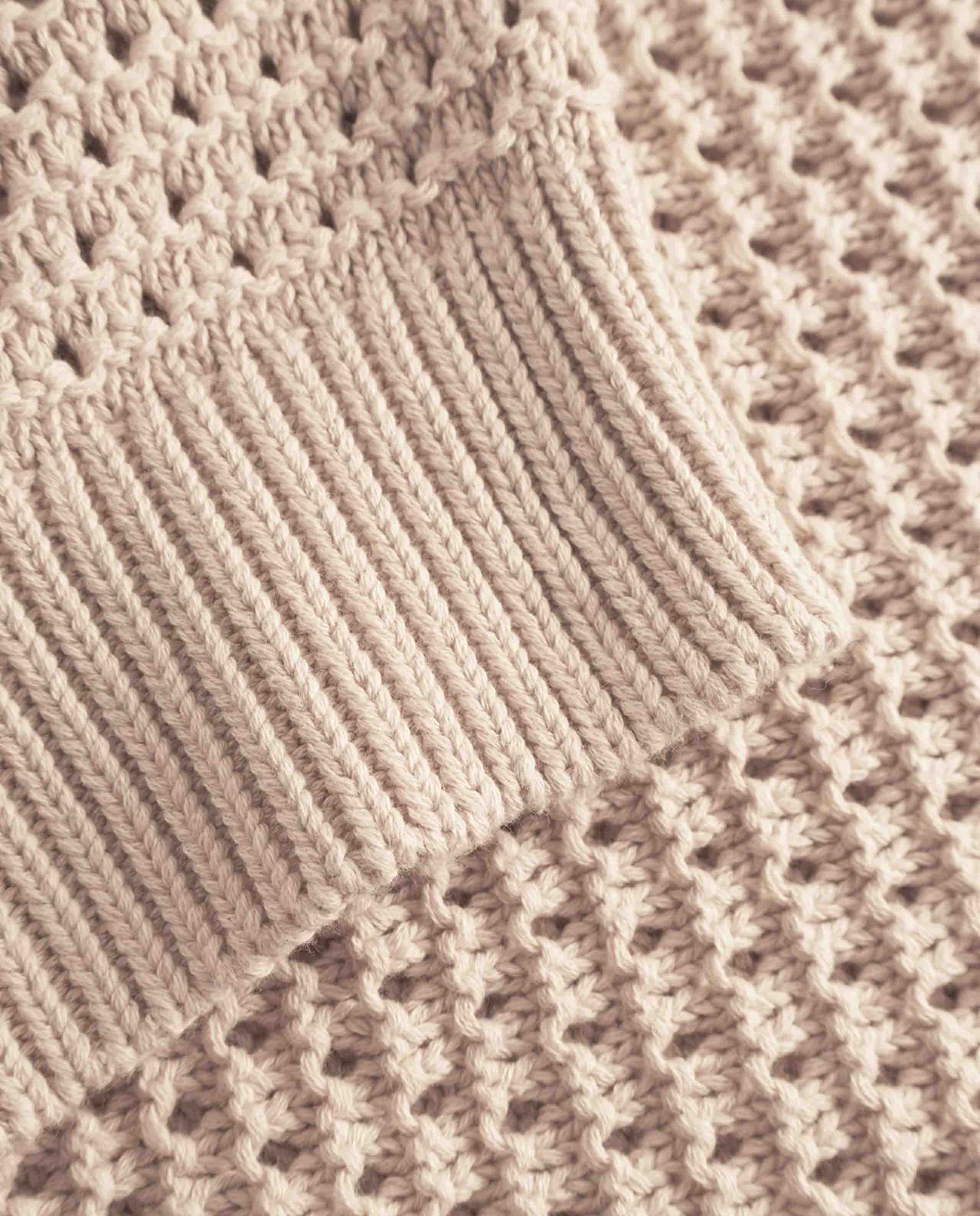 marché commun gilet ajouré en maille sans manches beige naturel rotholz