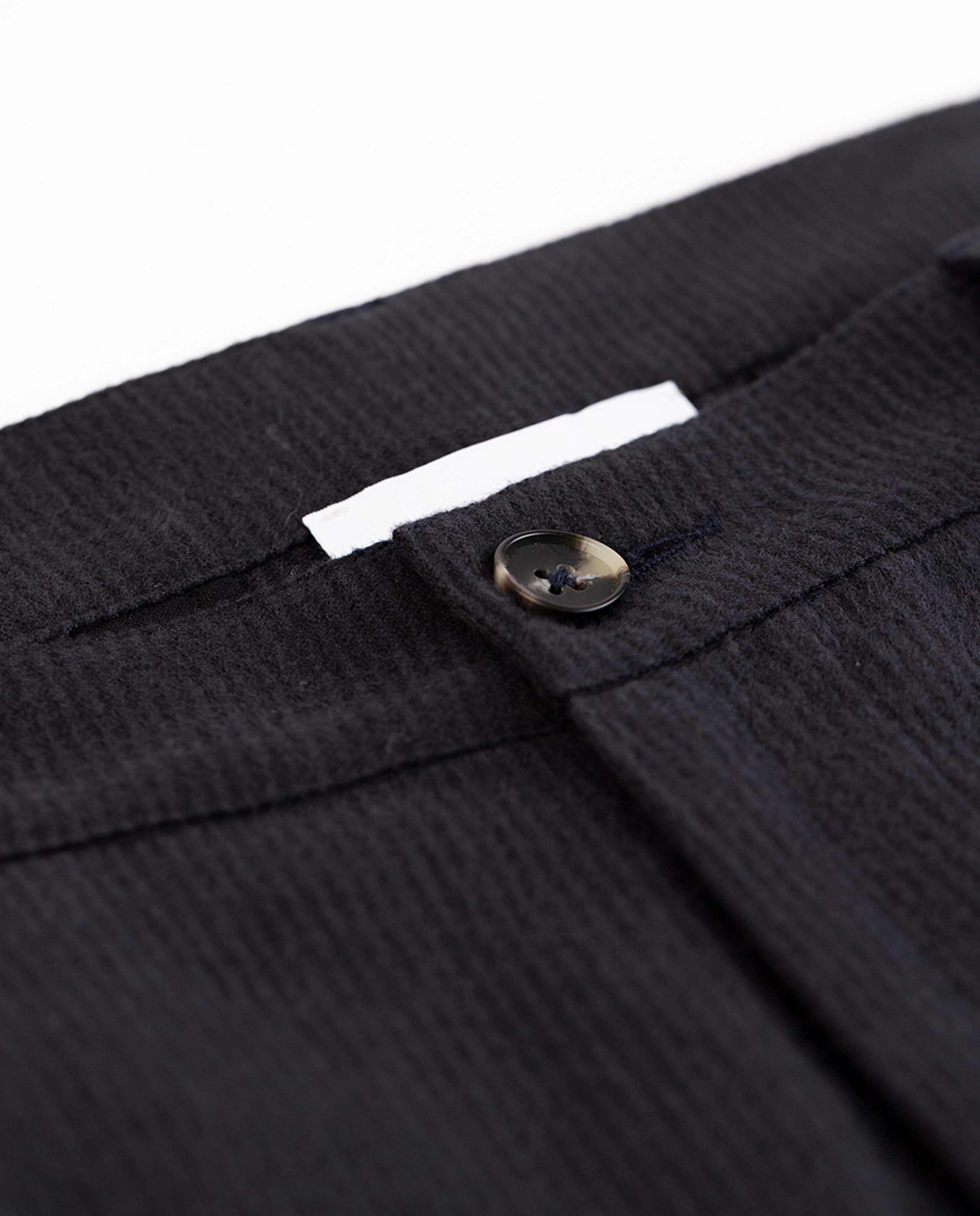 Pantalon droit en flanelle bio