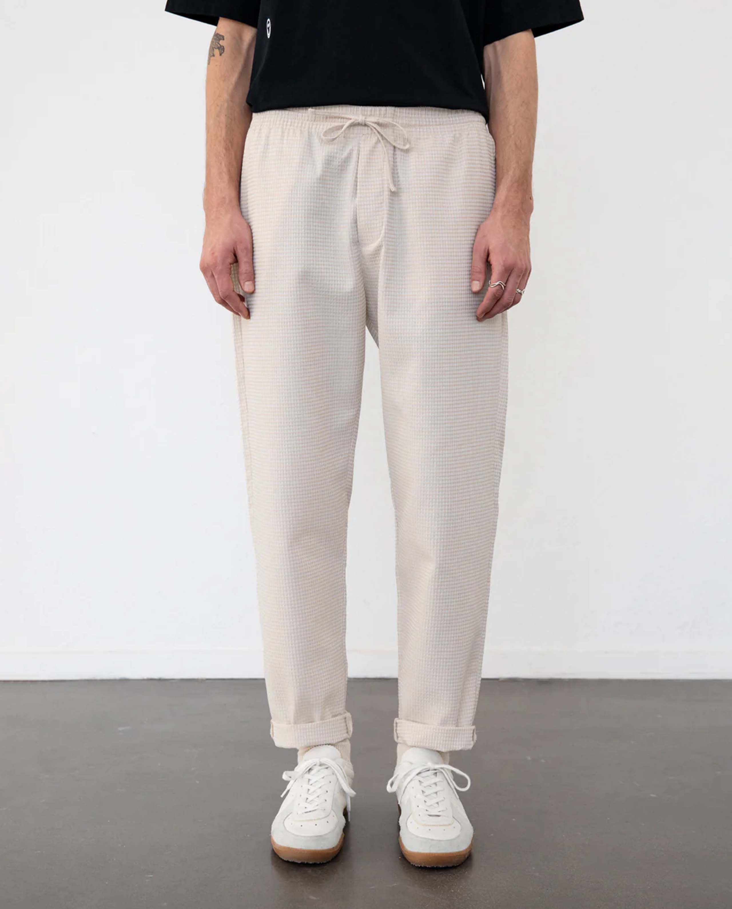 marché commun pantalon gaufré en coton bio sable rotholz
