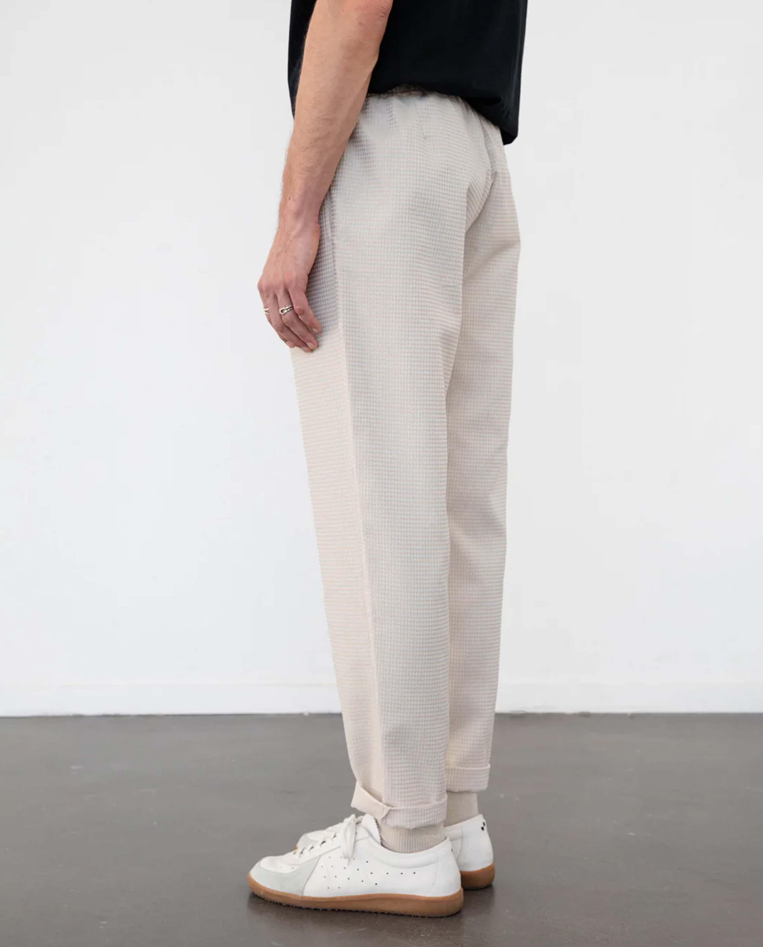 marché commun pantalon gaufré en coton bio sable rotholz