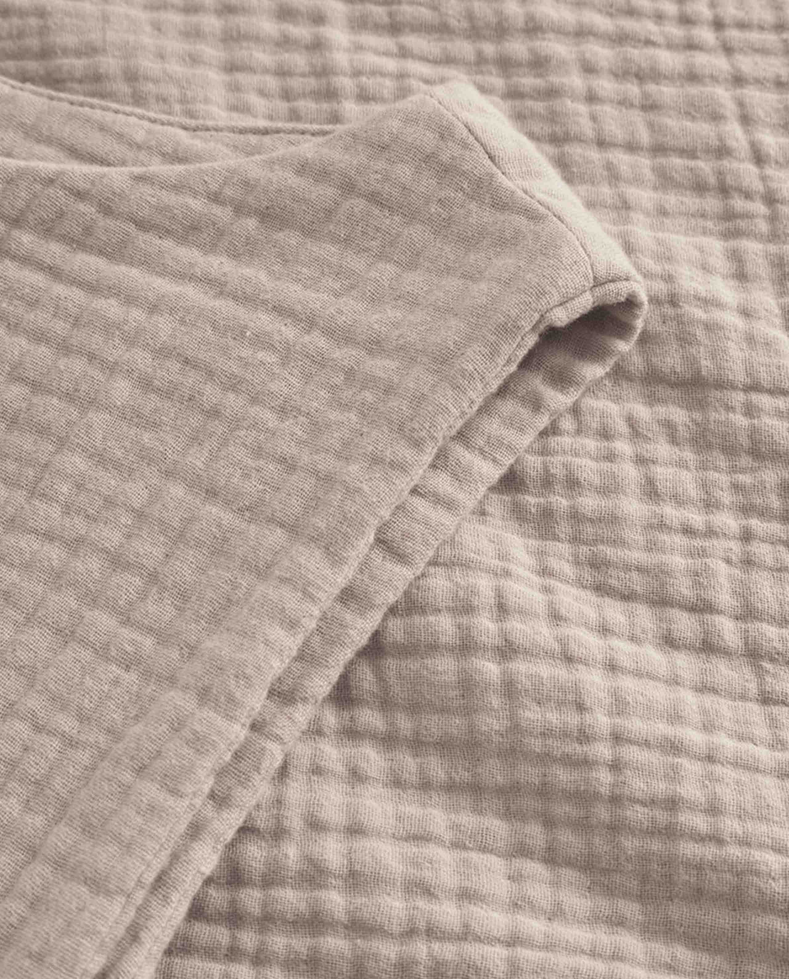 Marché commun top à nouer en coton bio femme coloris sable rotholz