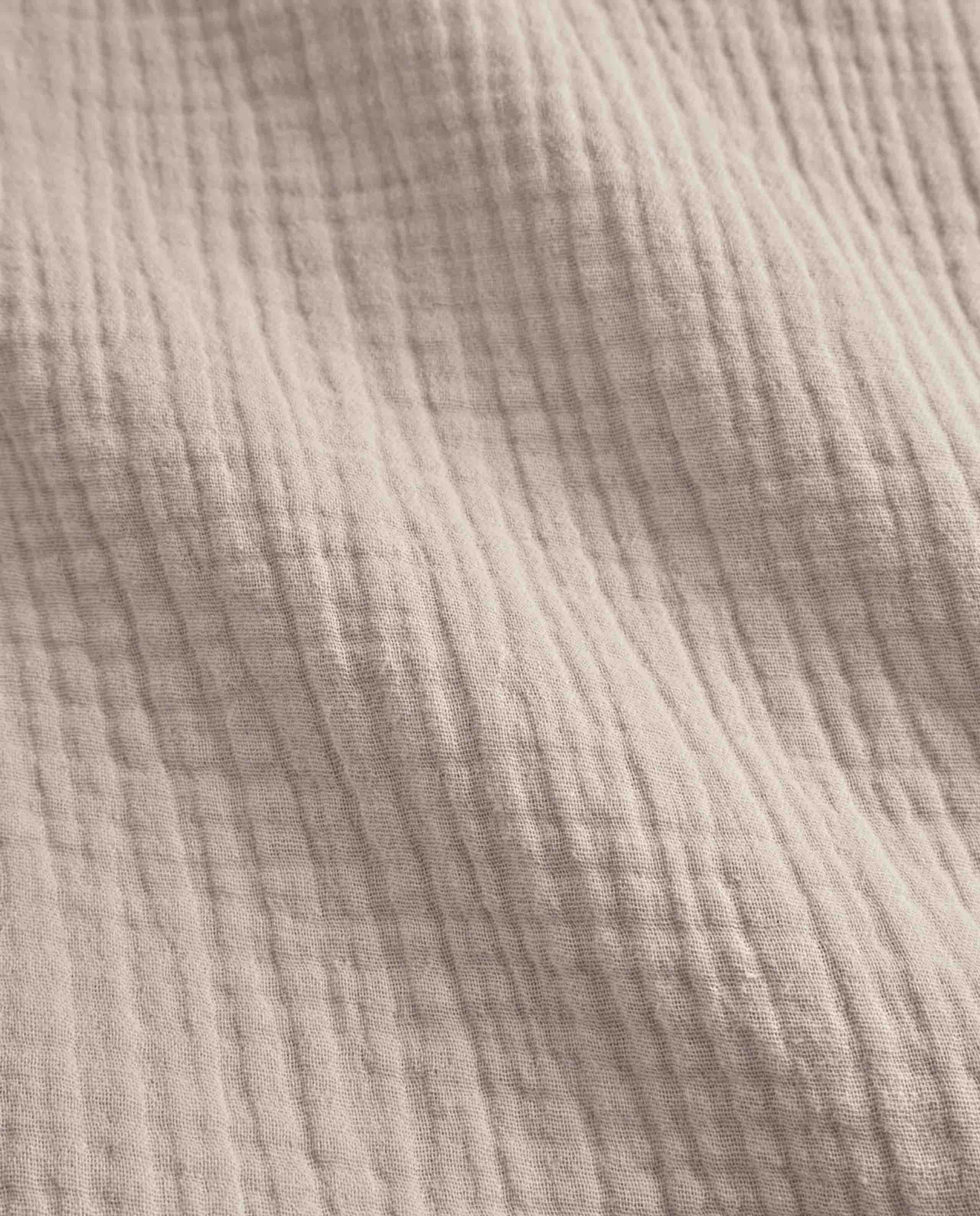 marché commun jupe portefeuille gaufrée en coton bio sable rotholz