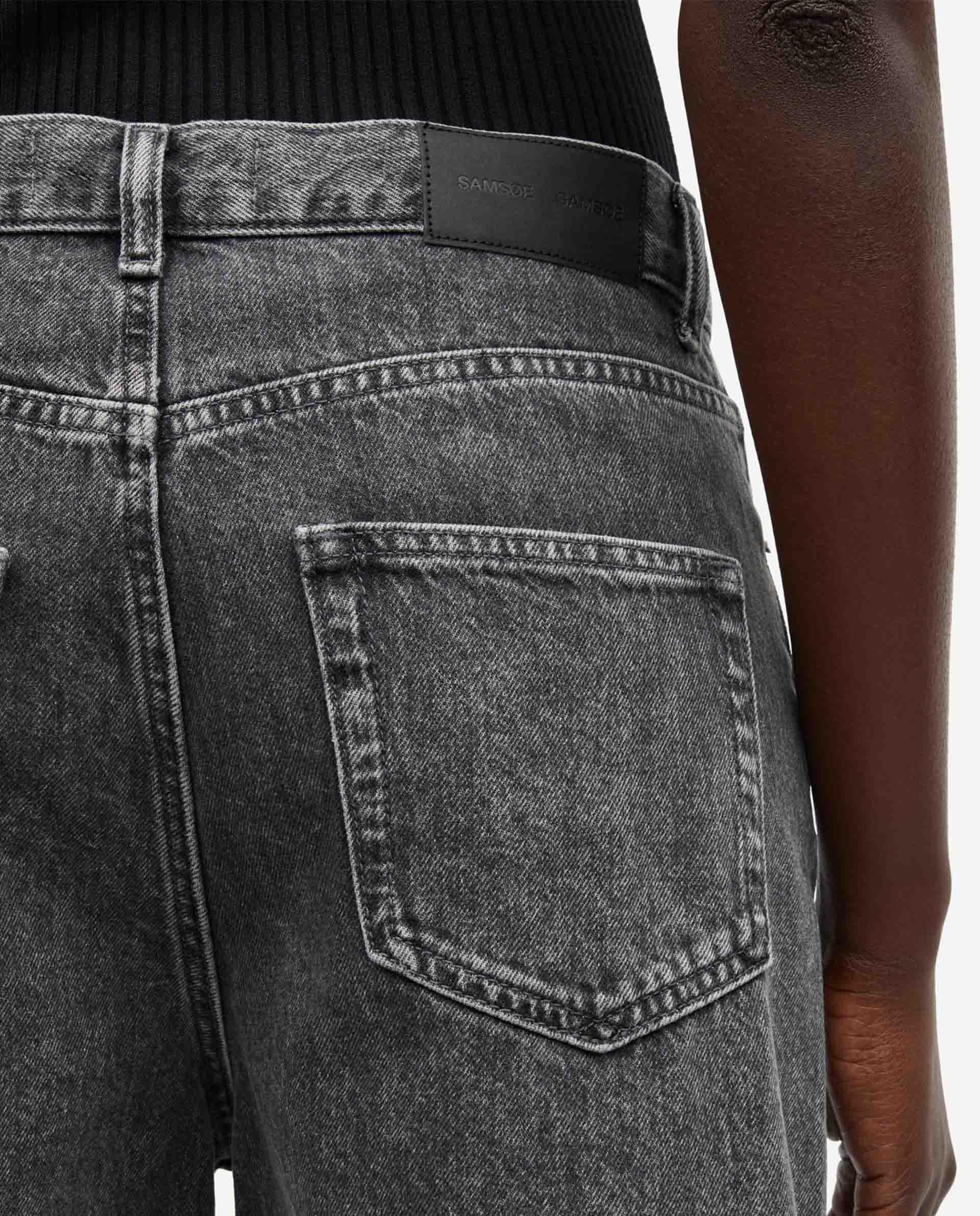 marché commun bermuda en coton bio gris anthracite samsoe samsoe