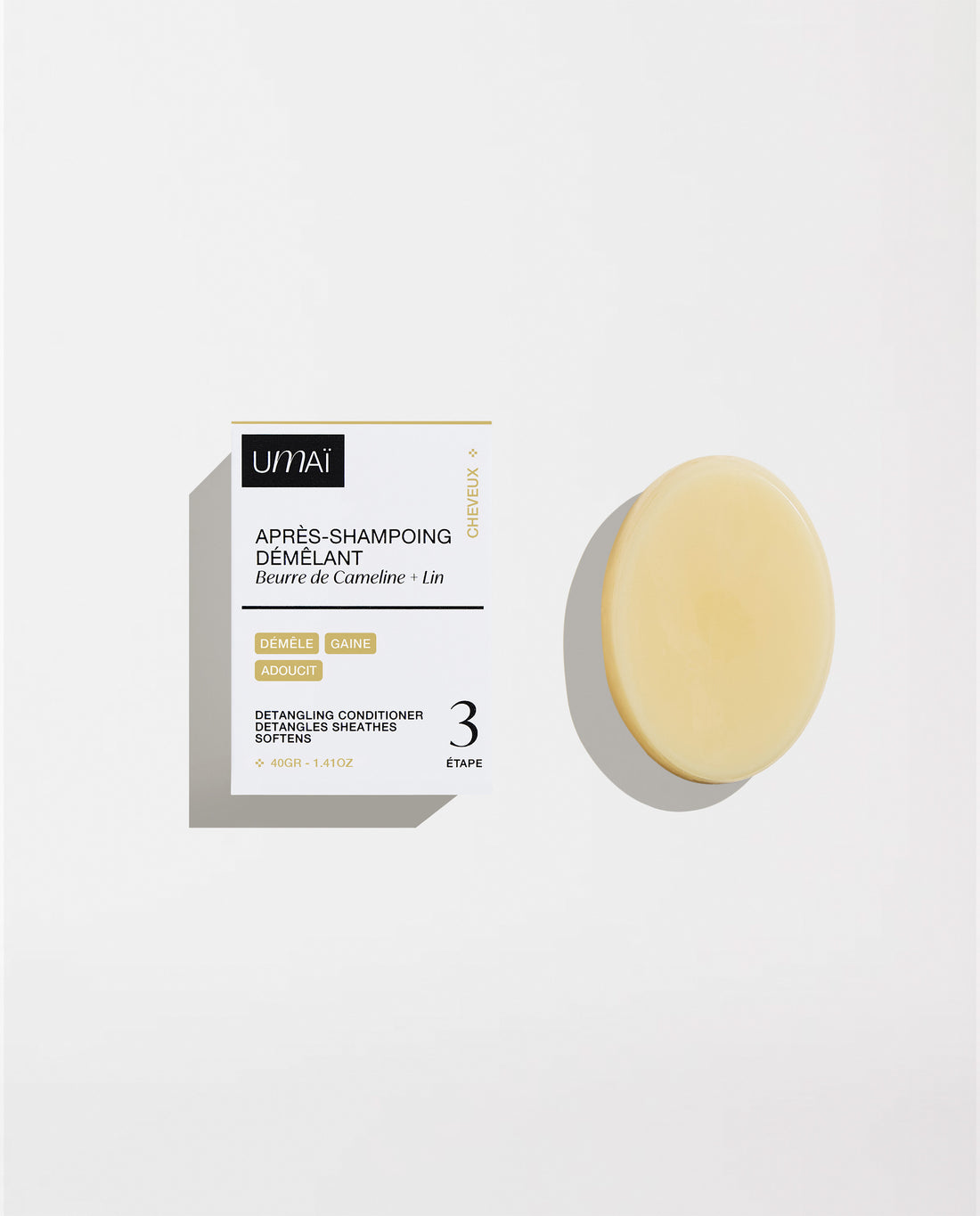 Après-shampoing démêlant solide 40g