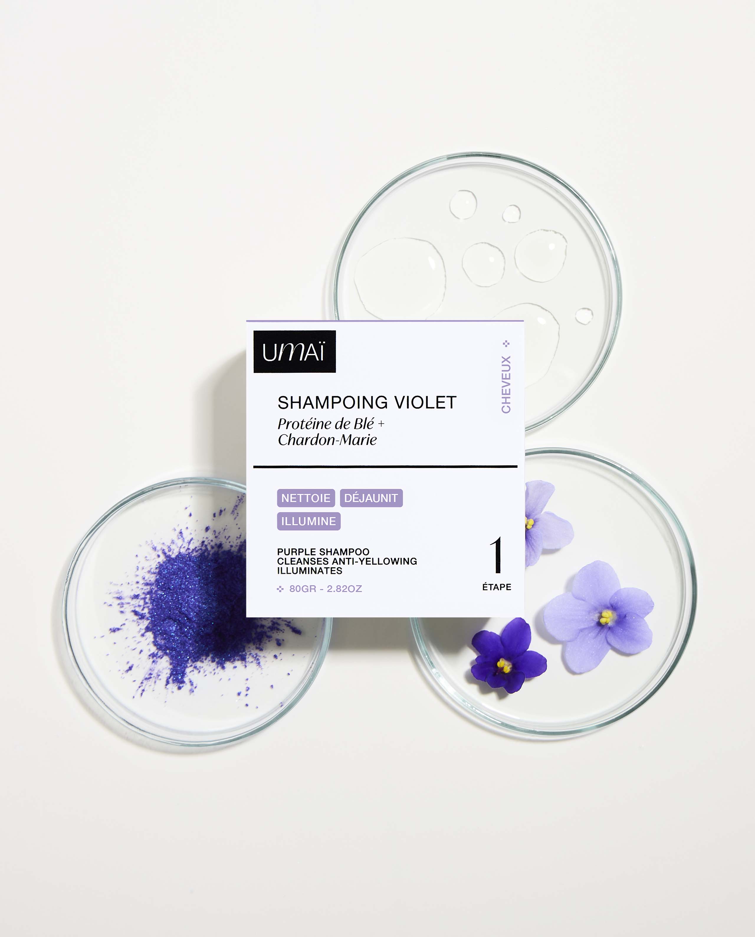 Marché Commun Shampoing solide violet 80g Umaï