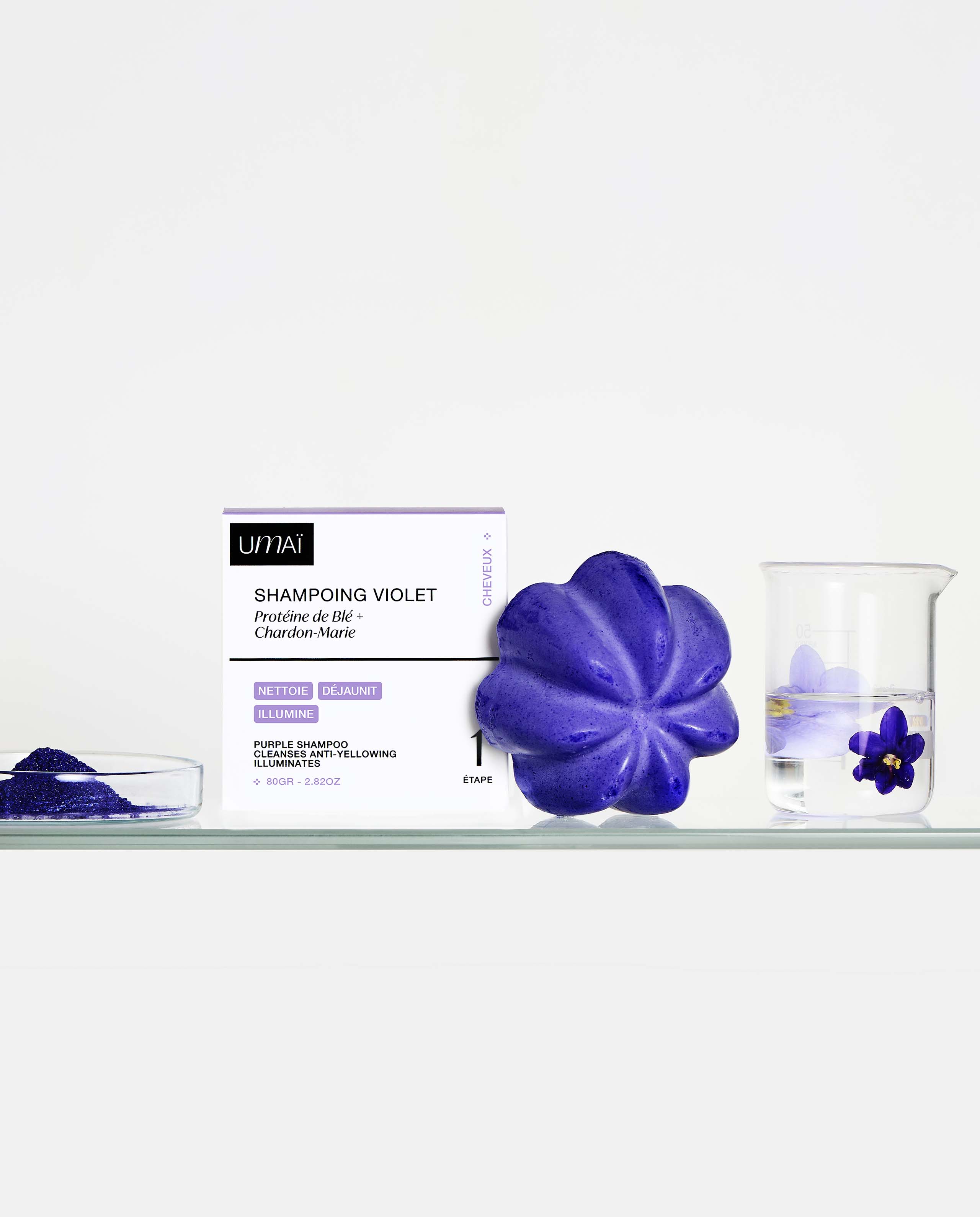 Shampoing solide violet 80g