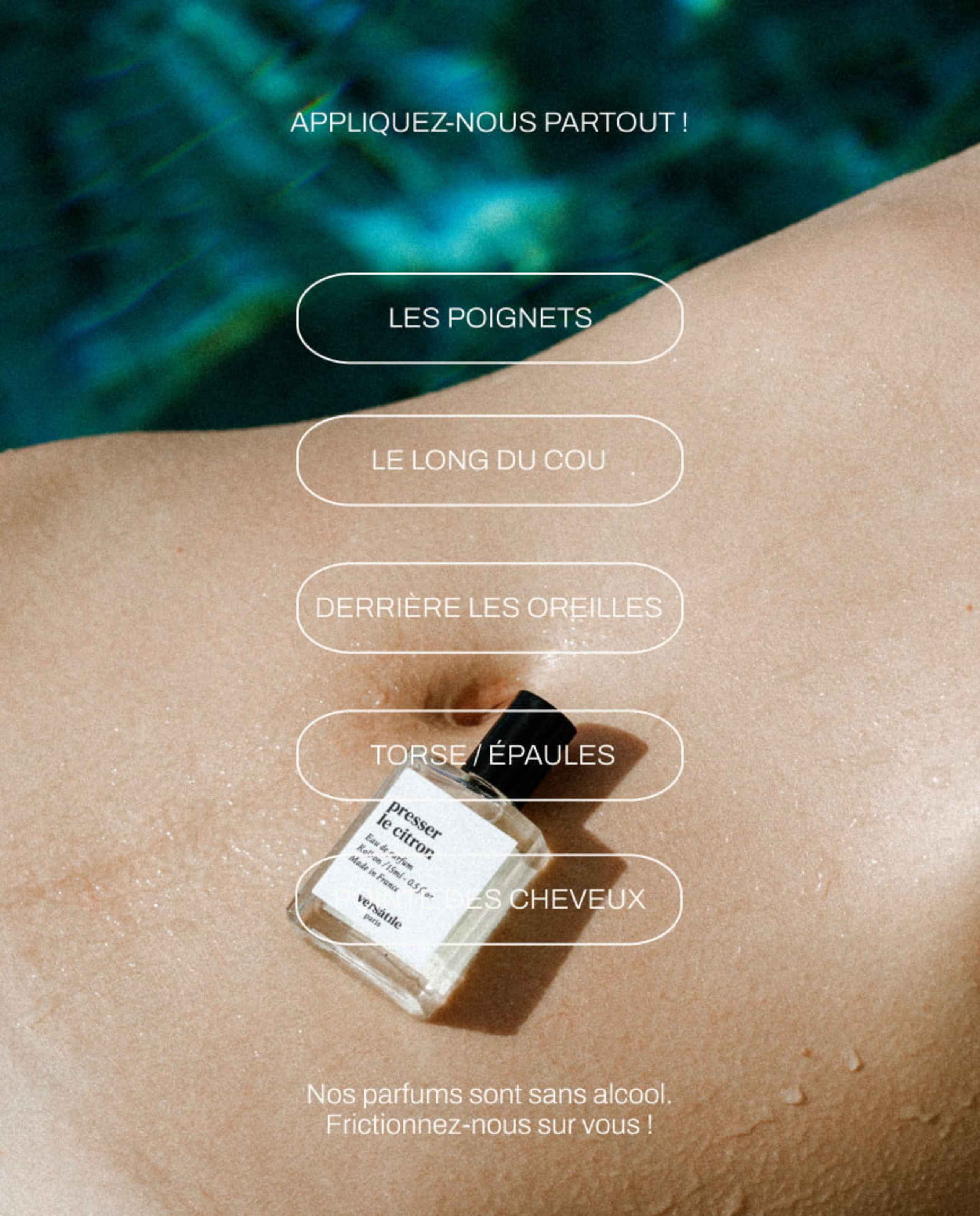 Eau de parfum roll-on Presser le citron