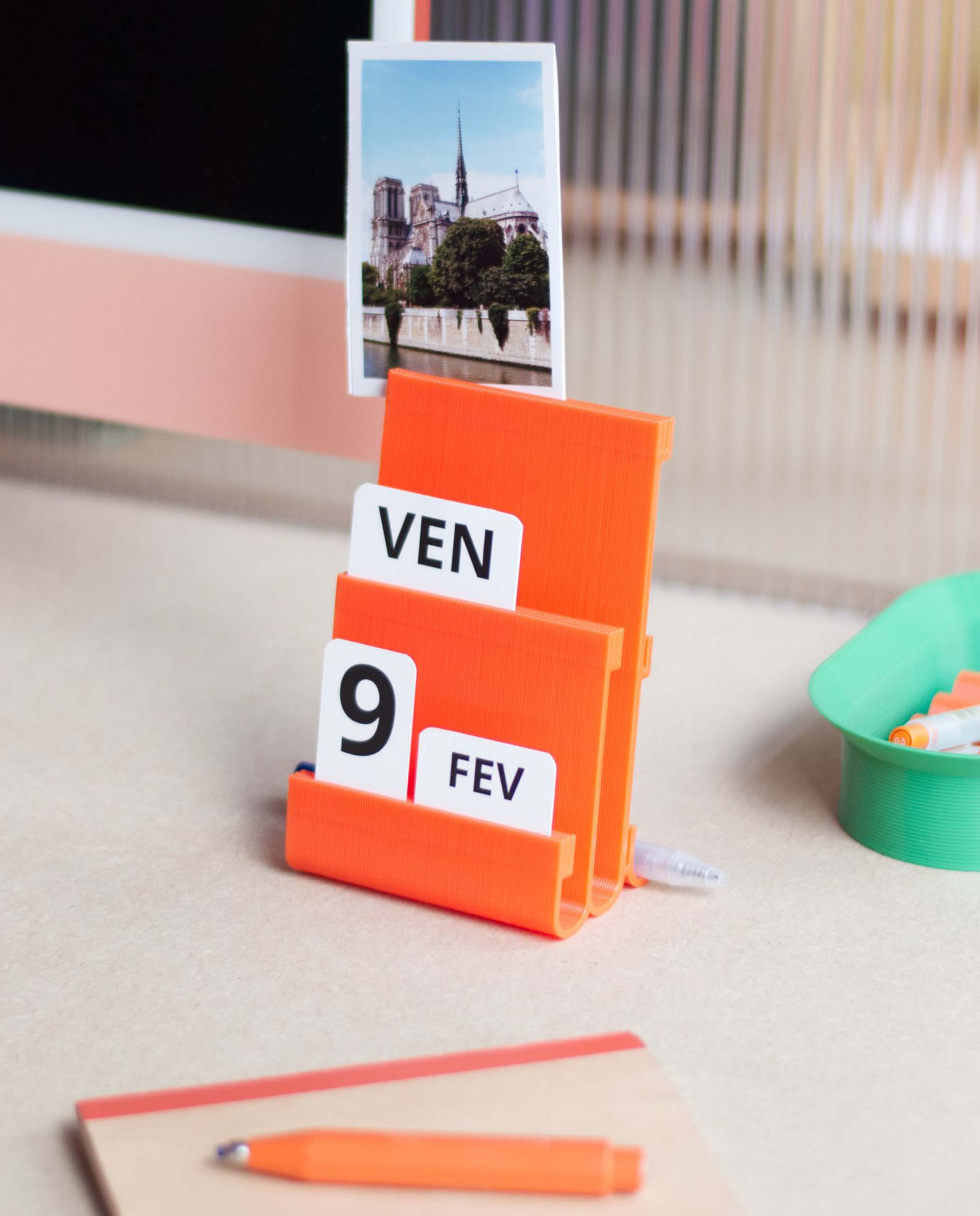 Calendrier perpétuel recyclé