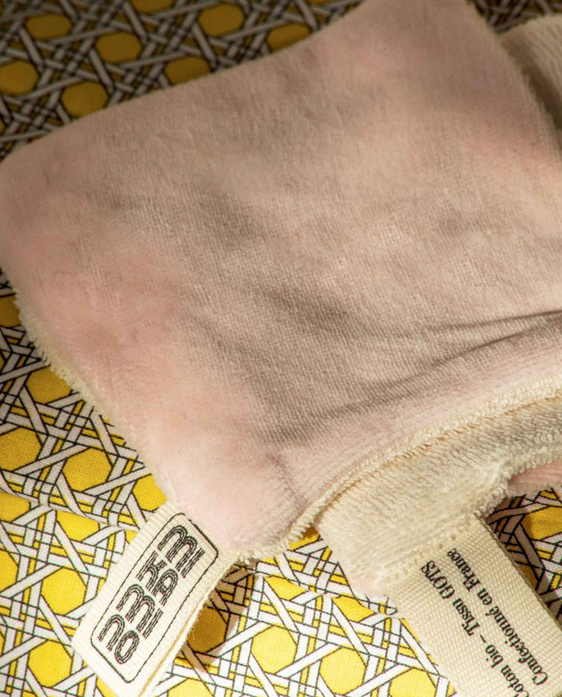 marché commun mikamino carré démaquillant nettoyant zéro-déchet coton biologique fabriqué en France