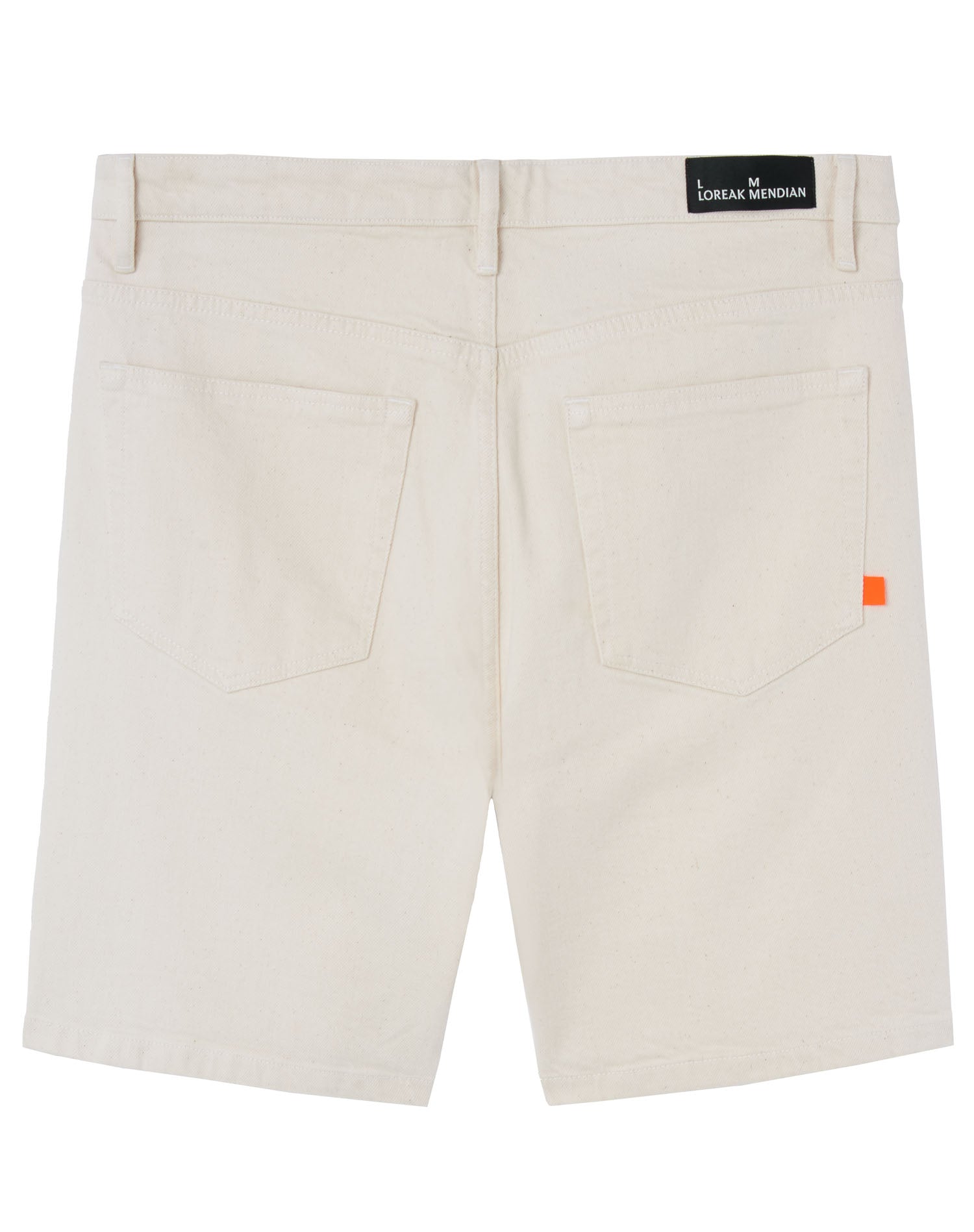 MARCHÉ COMMUN Short bermuda en coton bio écru Loreak Mendian