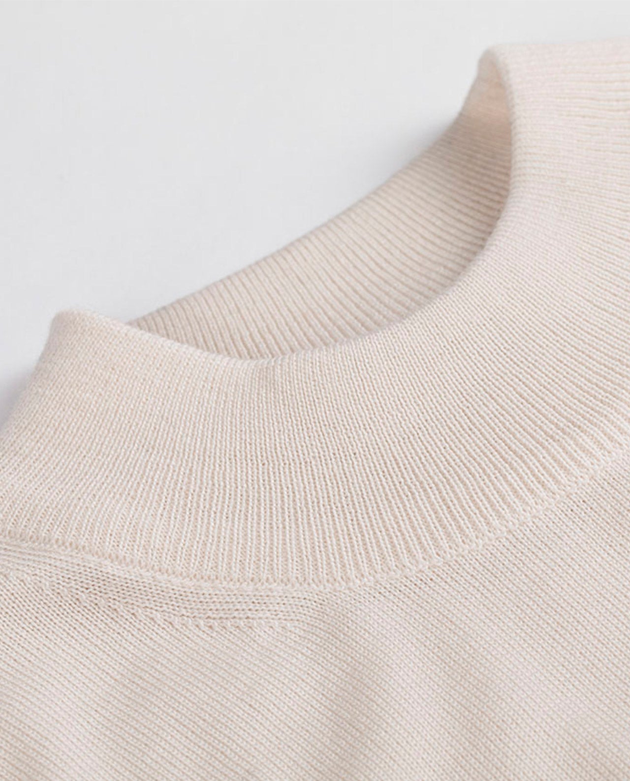 marché commun noyoco pull homme col cheminée laine mérinos éco-responsable éthique fabriqué en Europe blanc