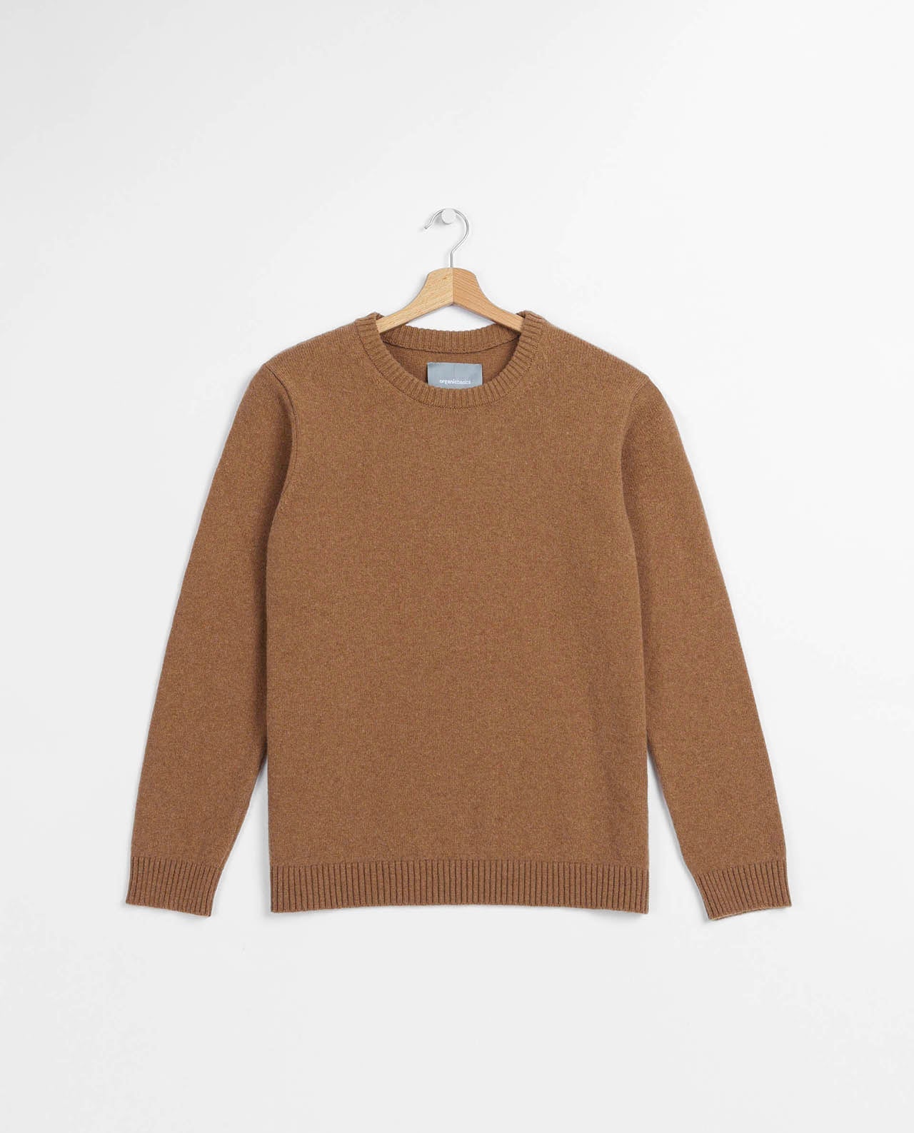 marché commun organic basics pull homme laine mérinos recyclée éco-responsable éthique camel