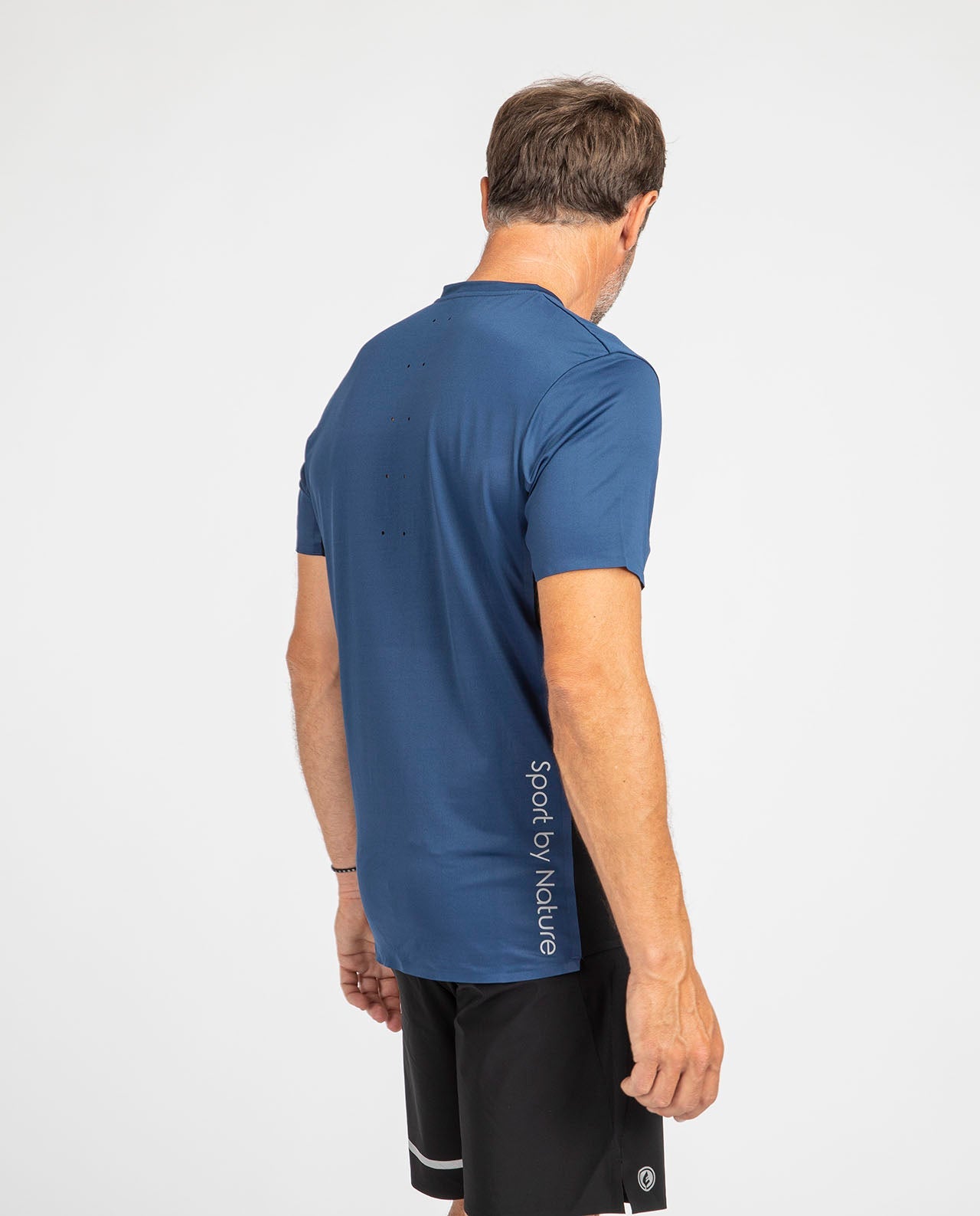 T-Shirt de sport recyclé à col zippé