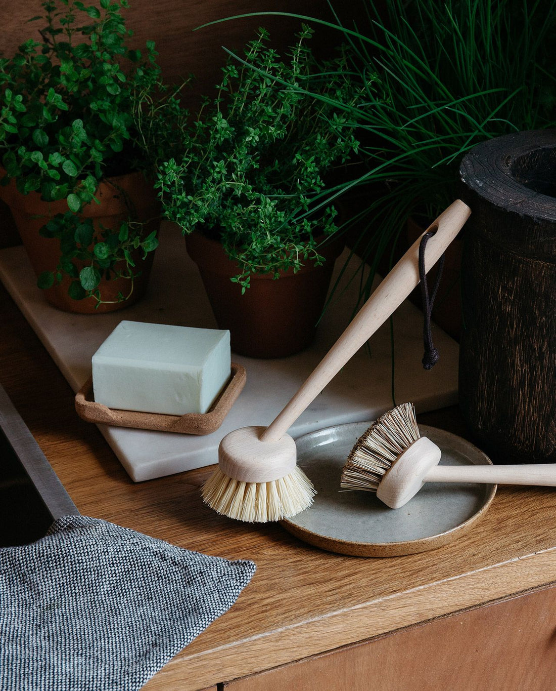 marché commun andrée jardin brosse vaiselle écologique naturelle en bois réutilisable zéro déchet fabriquée en France