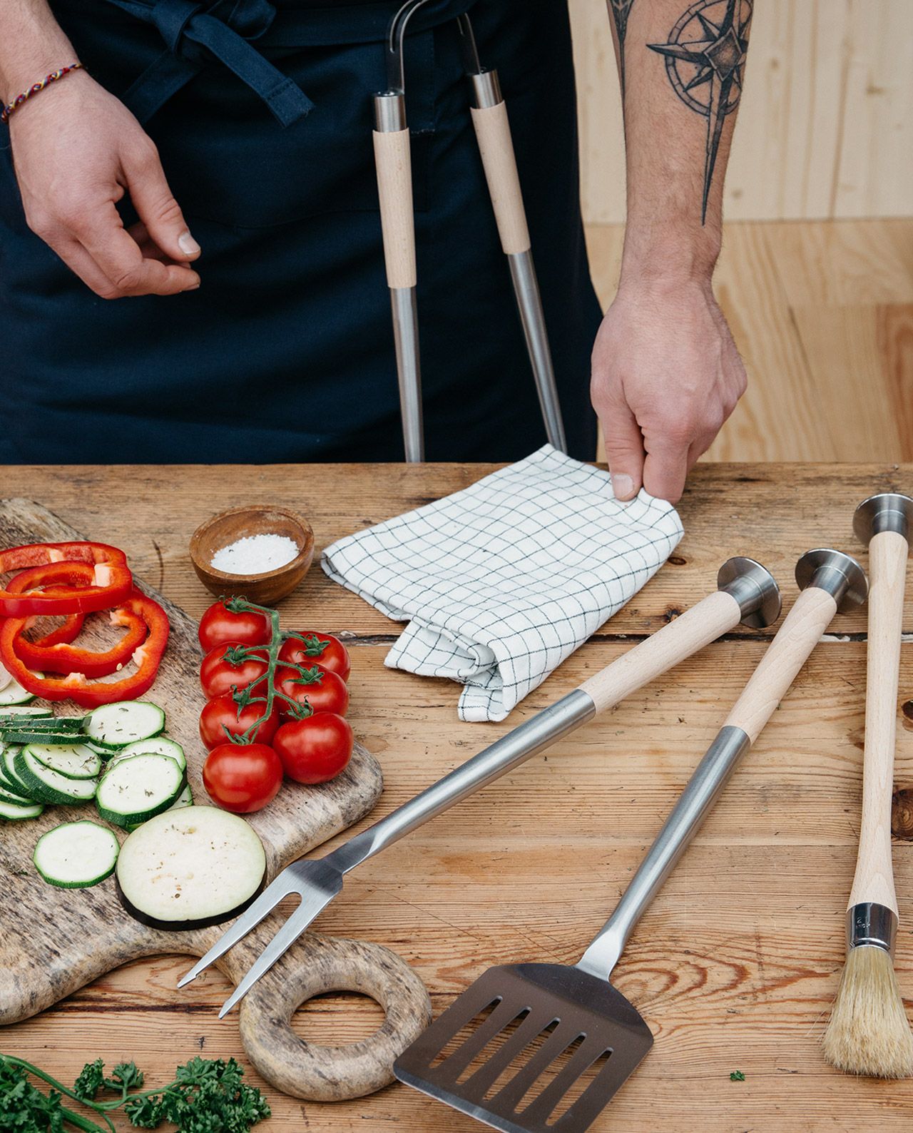 marché commun andrée jardin pinceau barbecue bois naturel éco-responsable durable fabriqué en France