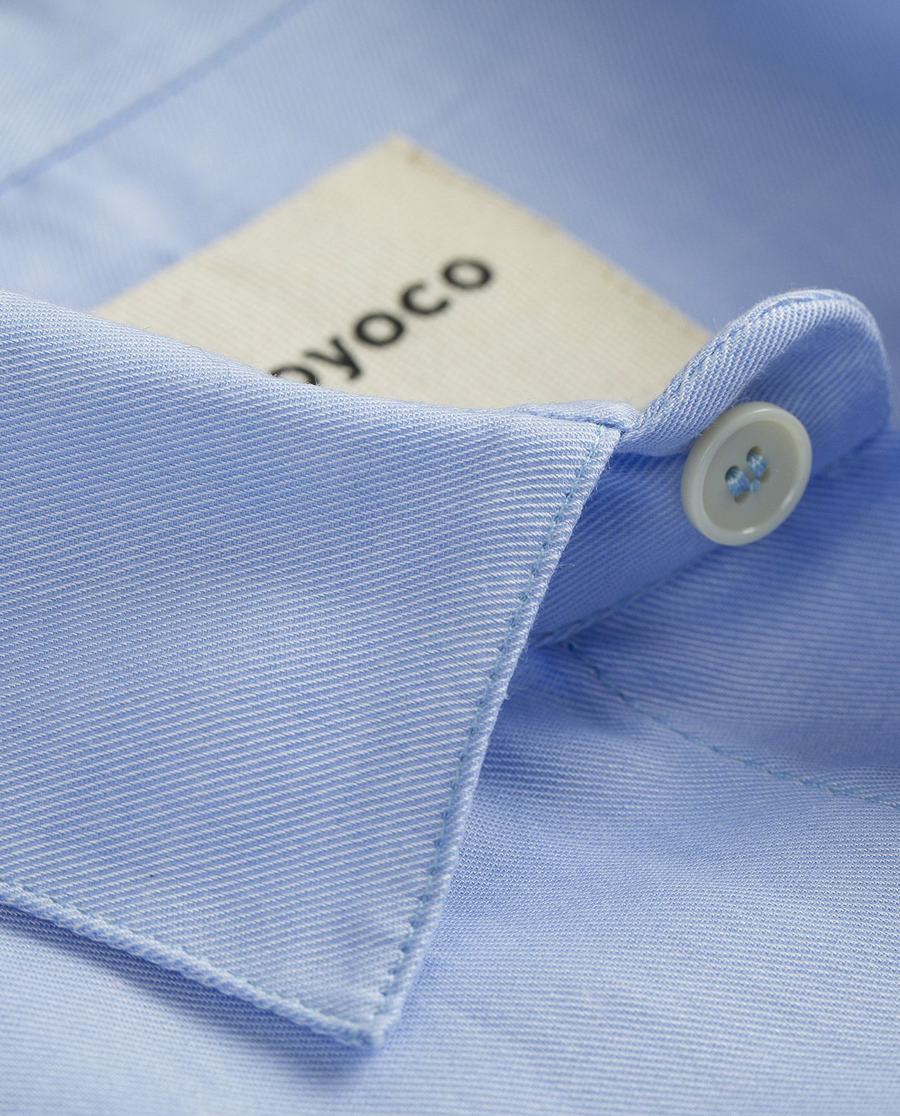 marché commun noyoco chemise homme éco-responsable coton upcyclé bleue