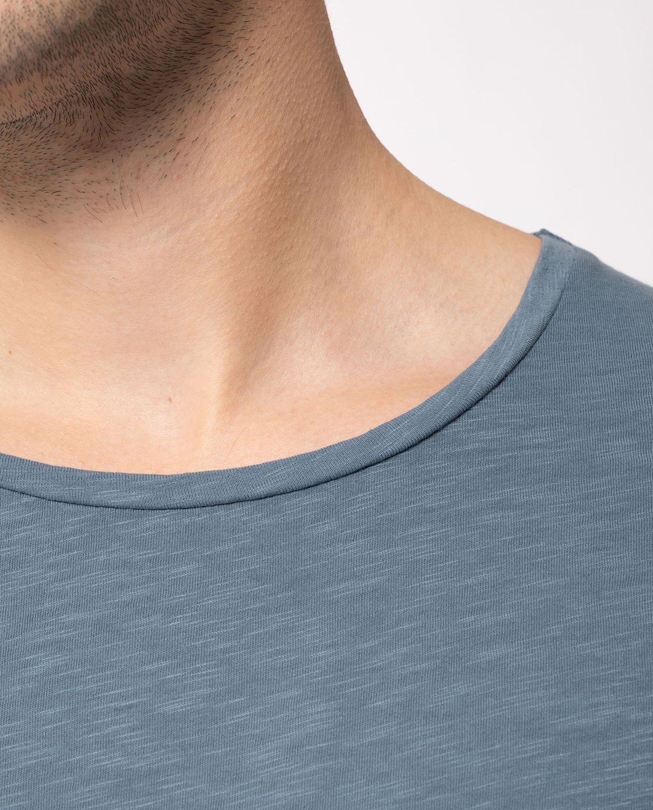 marché commun nudie jeans t-shirt jersey coton biologique bleu jean naturel éthique éco-responsable homme manches courtes