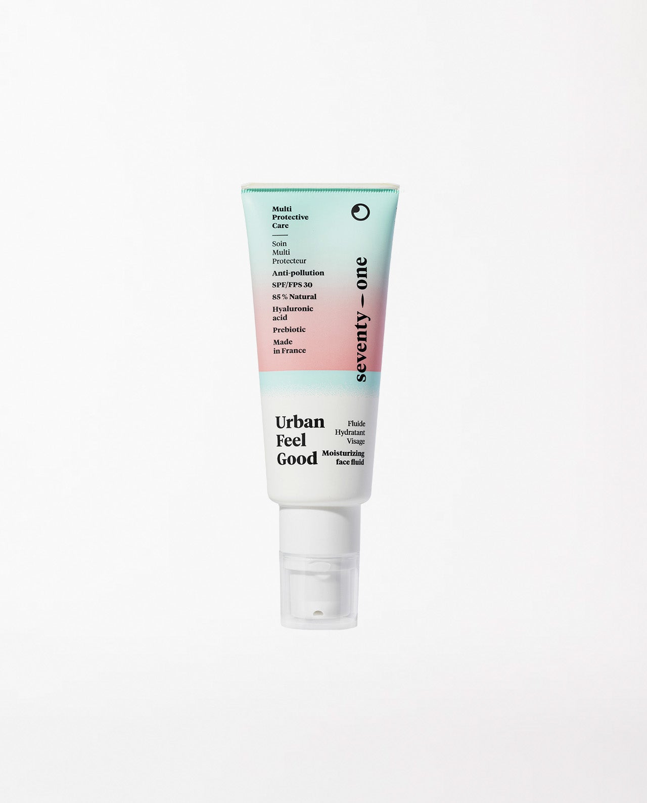 marché commun seventy one percent fluide hydratant protecteur visage SPF 30 naturel made in france anti-pollution 40ml