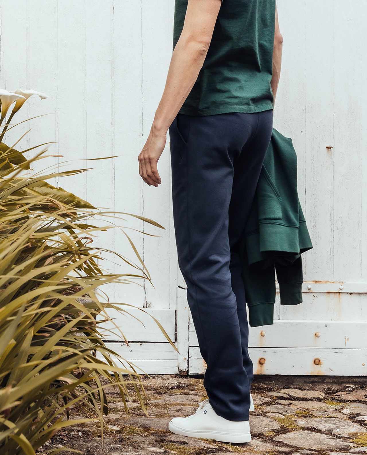 marché commun apnée swimwear pantalon jogging loungewear homme coton biologique éco-responsable bleu marine