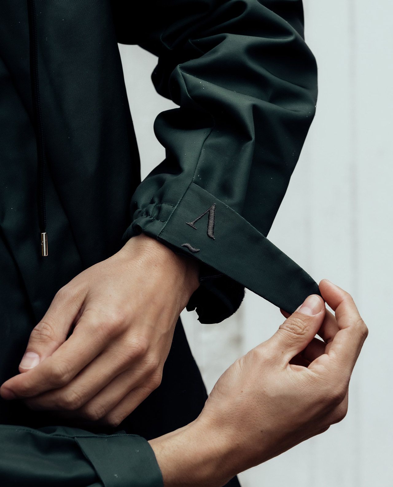 marché commun apnée swimwear parka homme imperméable coupe vent éco-responsable 100% recyclée vert