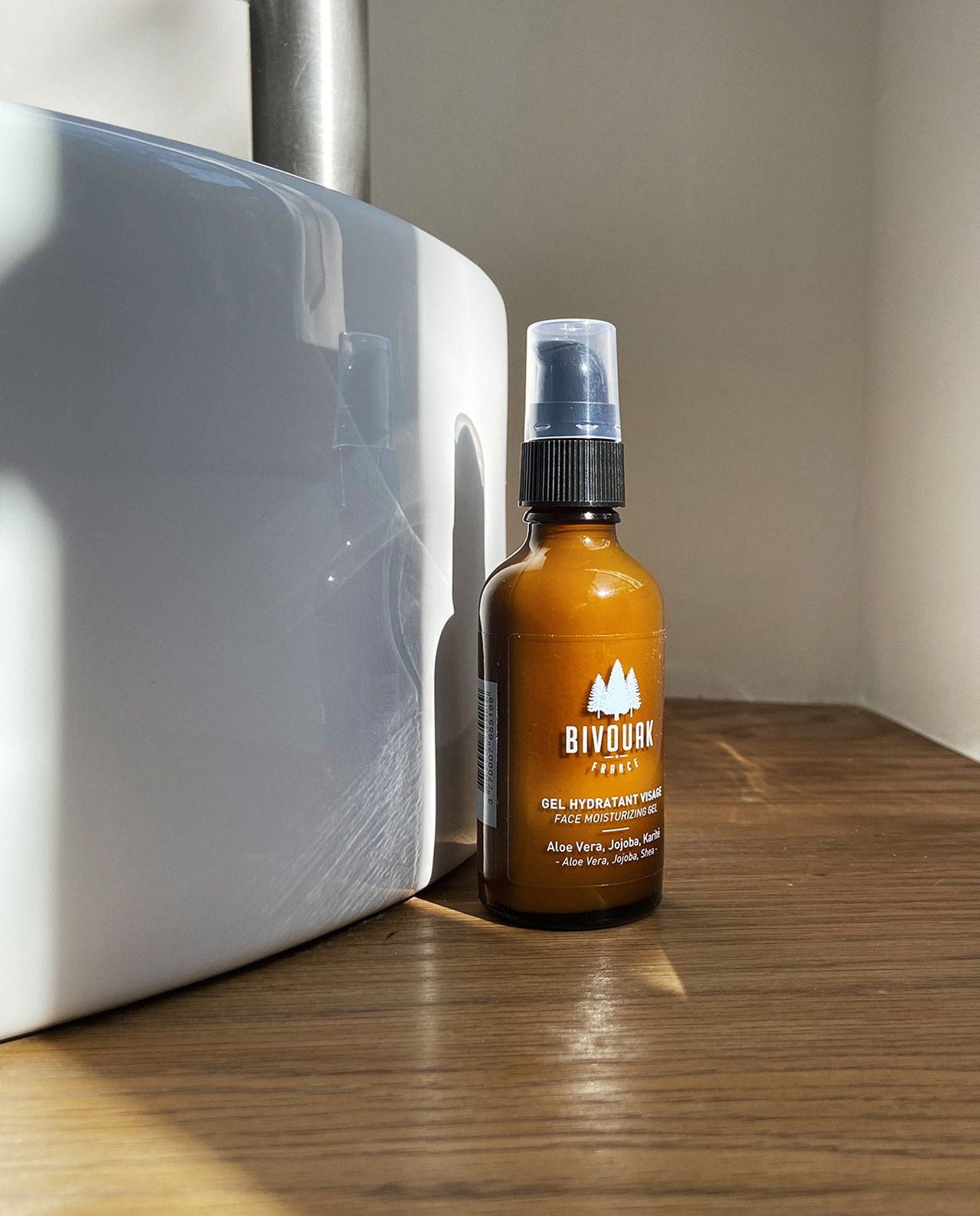 marché commun bivouak gel crème hydratant visage homme naturel biologique fabriqué en France