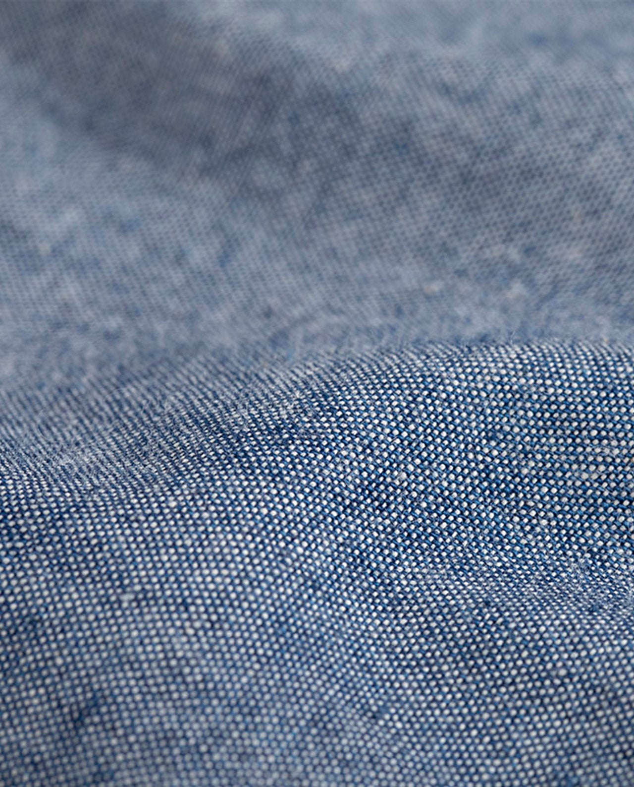 marché commun bask in the sun chemise homme col officier éthique chambray bleu
