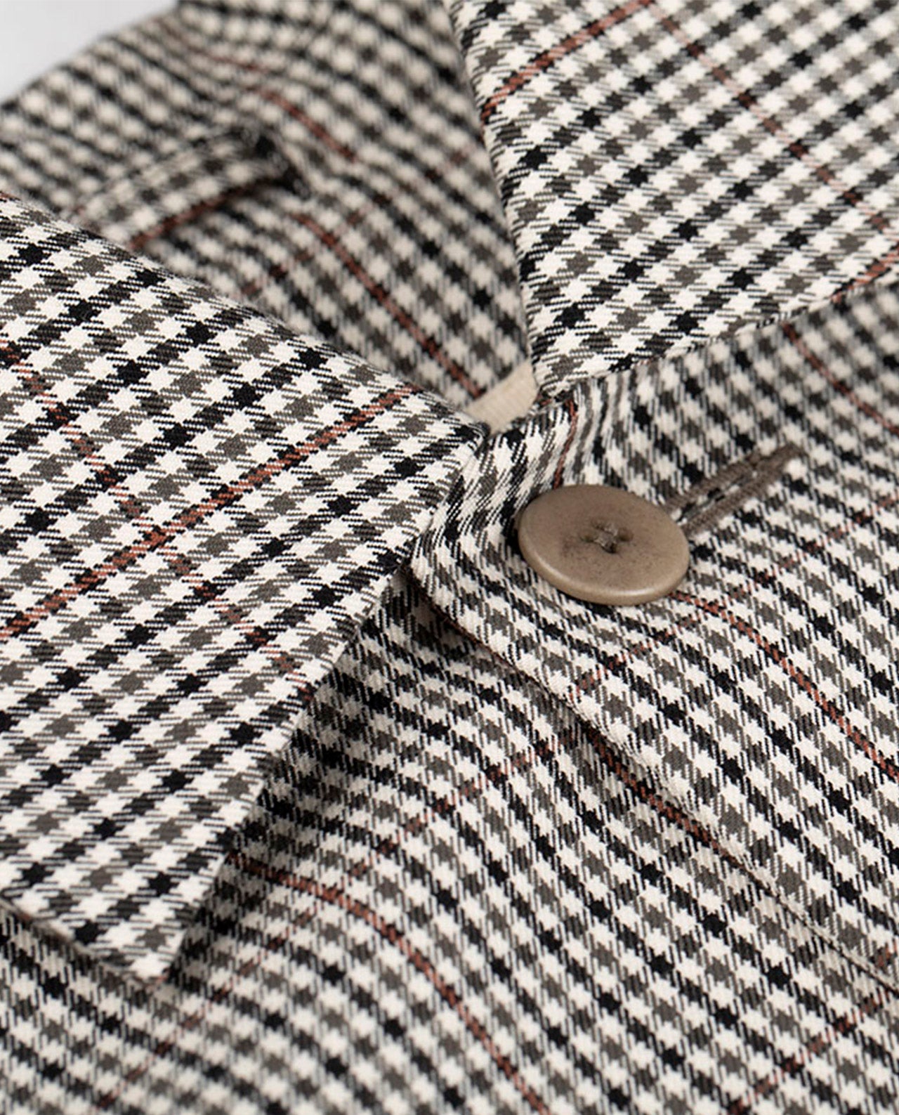 Manteau long à petits carreaux en coton bio