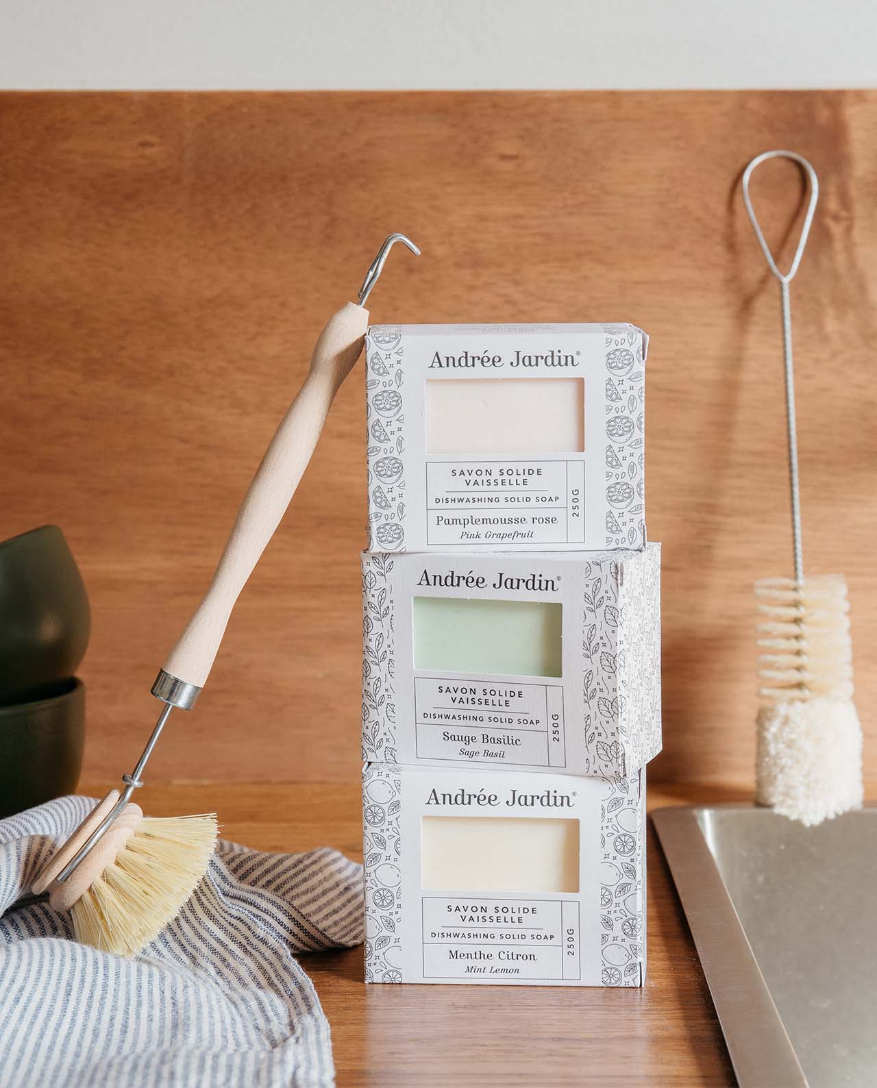 marché commun andrée jardin produit vaisselle solide naturel fabriqué en france zéro-déchet menthe citron