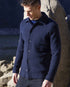 marché commun cabane surchemise laine mérinos bleu marine homme fabriquée en France